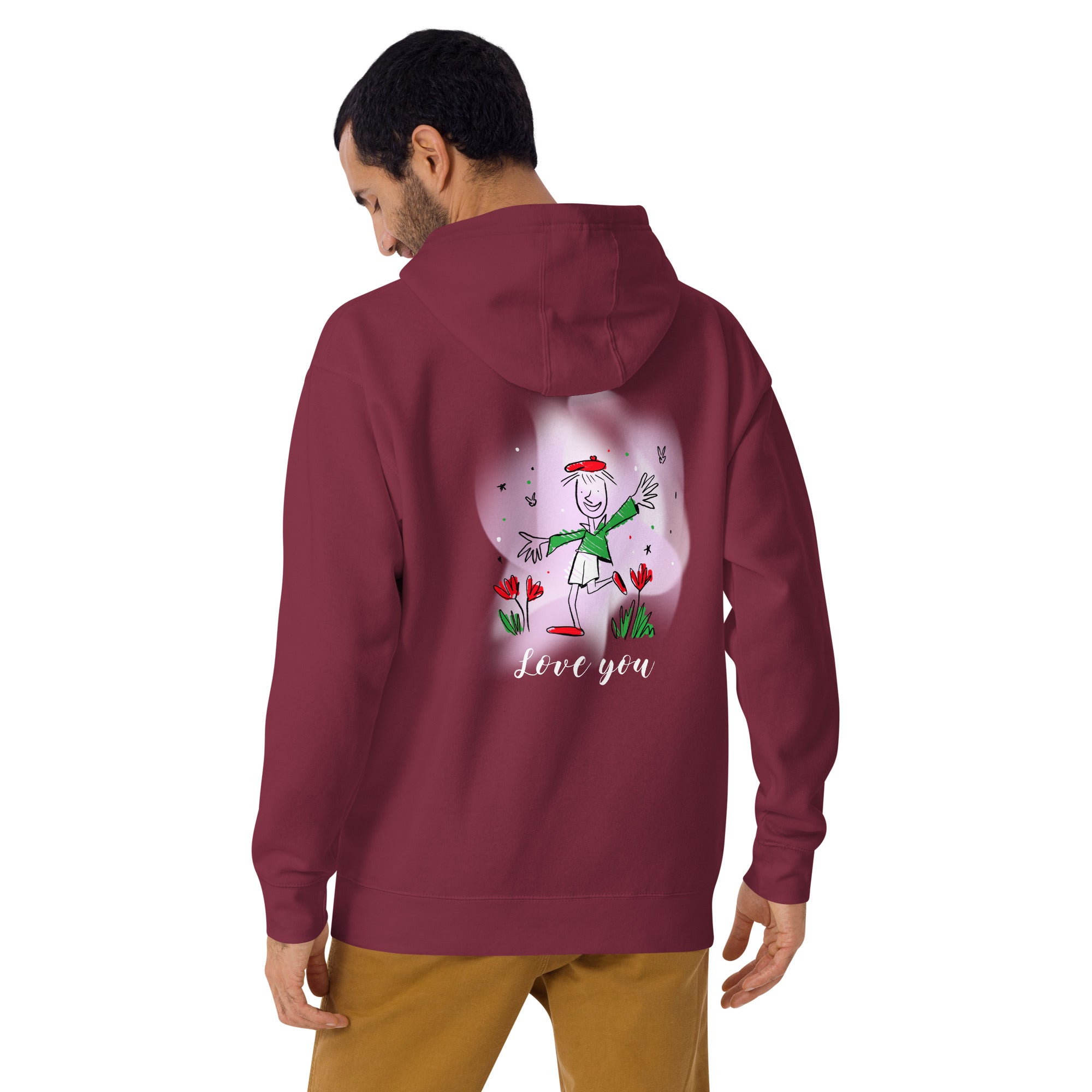 Love you - Unisex Hoodie (back print)