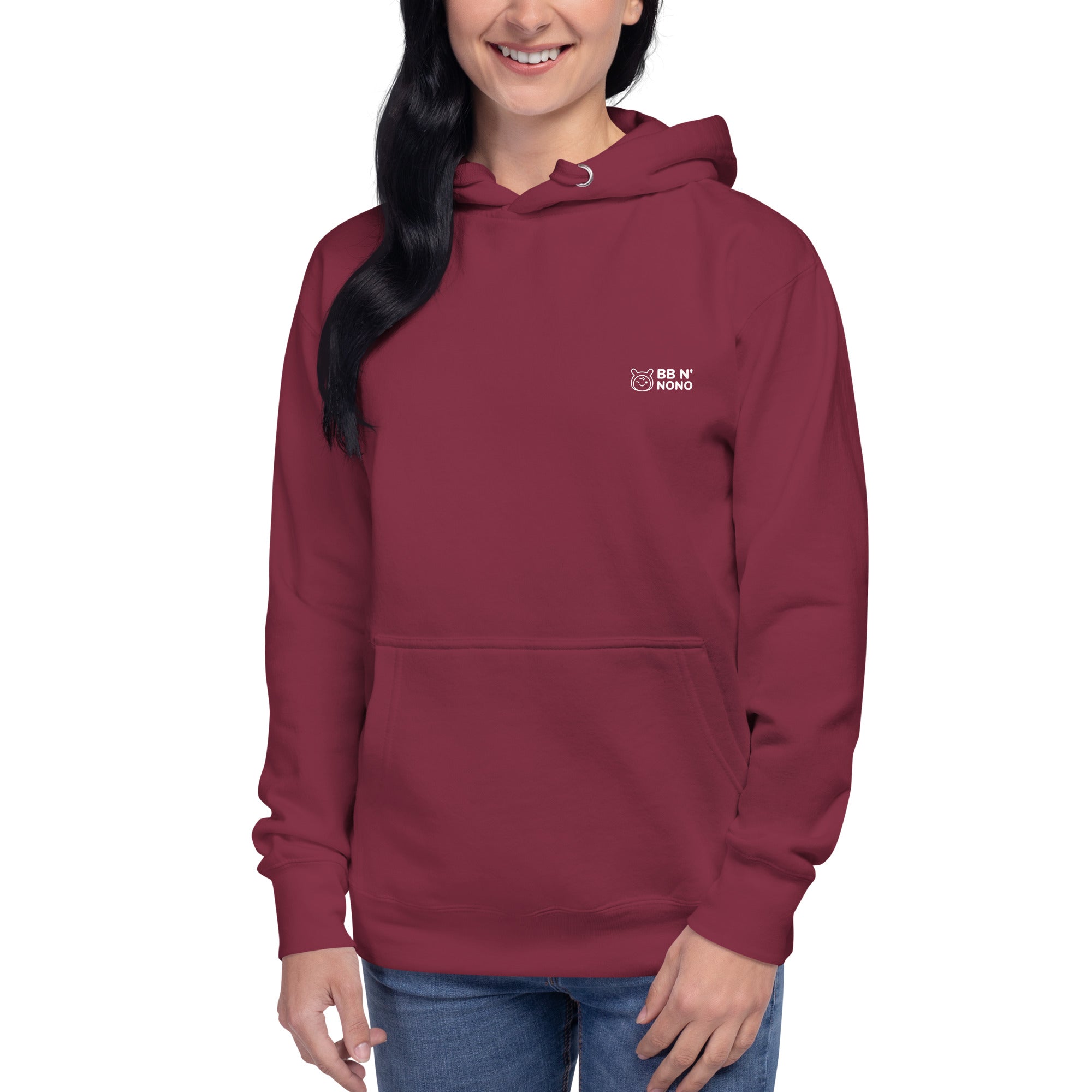 Always say yes to new, adventurer - Unisex Hoodie (back print)