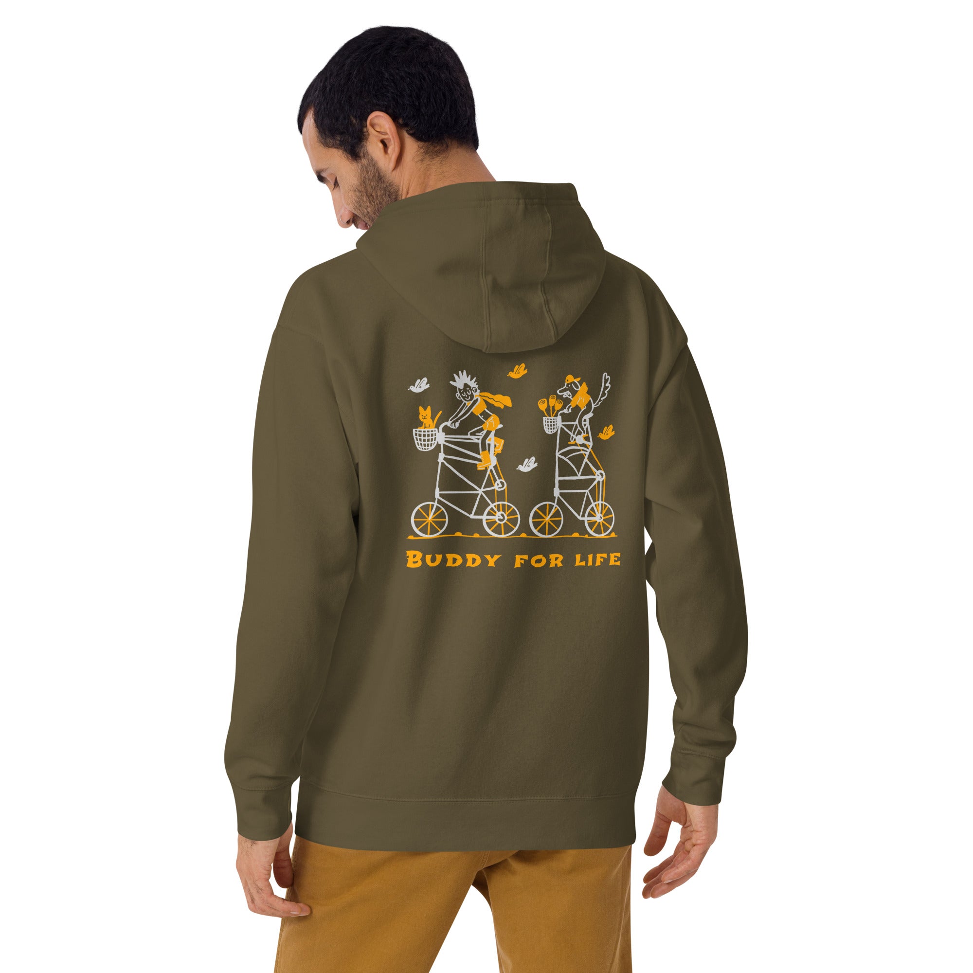 Buddy for life - Unisex Hoodie (back print)