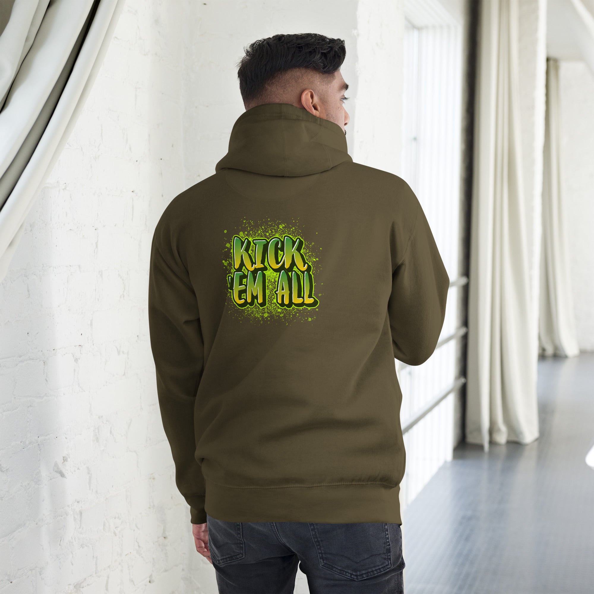 Kick'em all - Unisex Hoodie (back print)