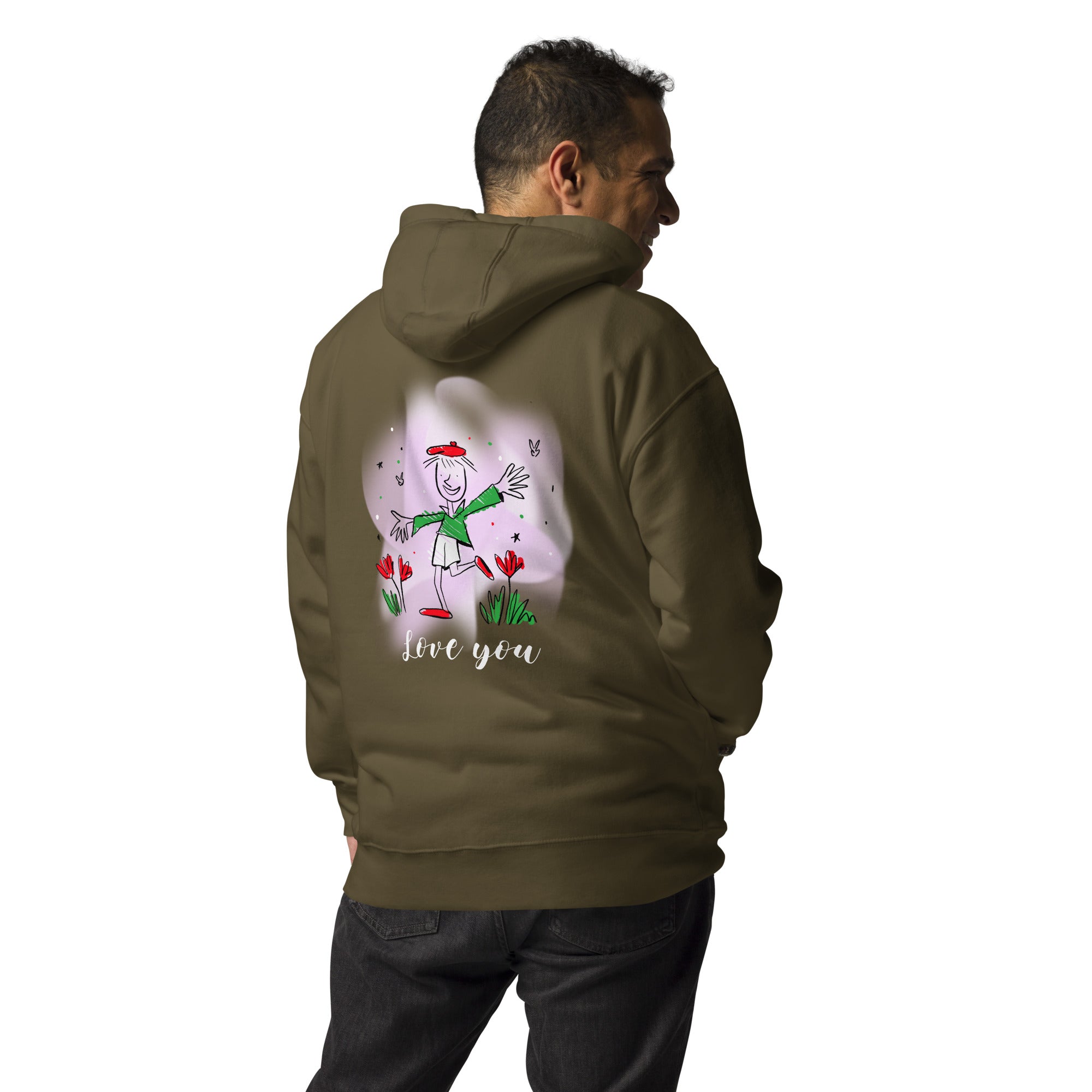 Love you - Unisex Hoodie (back print)