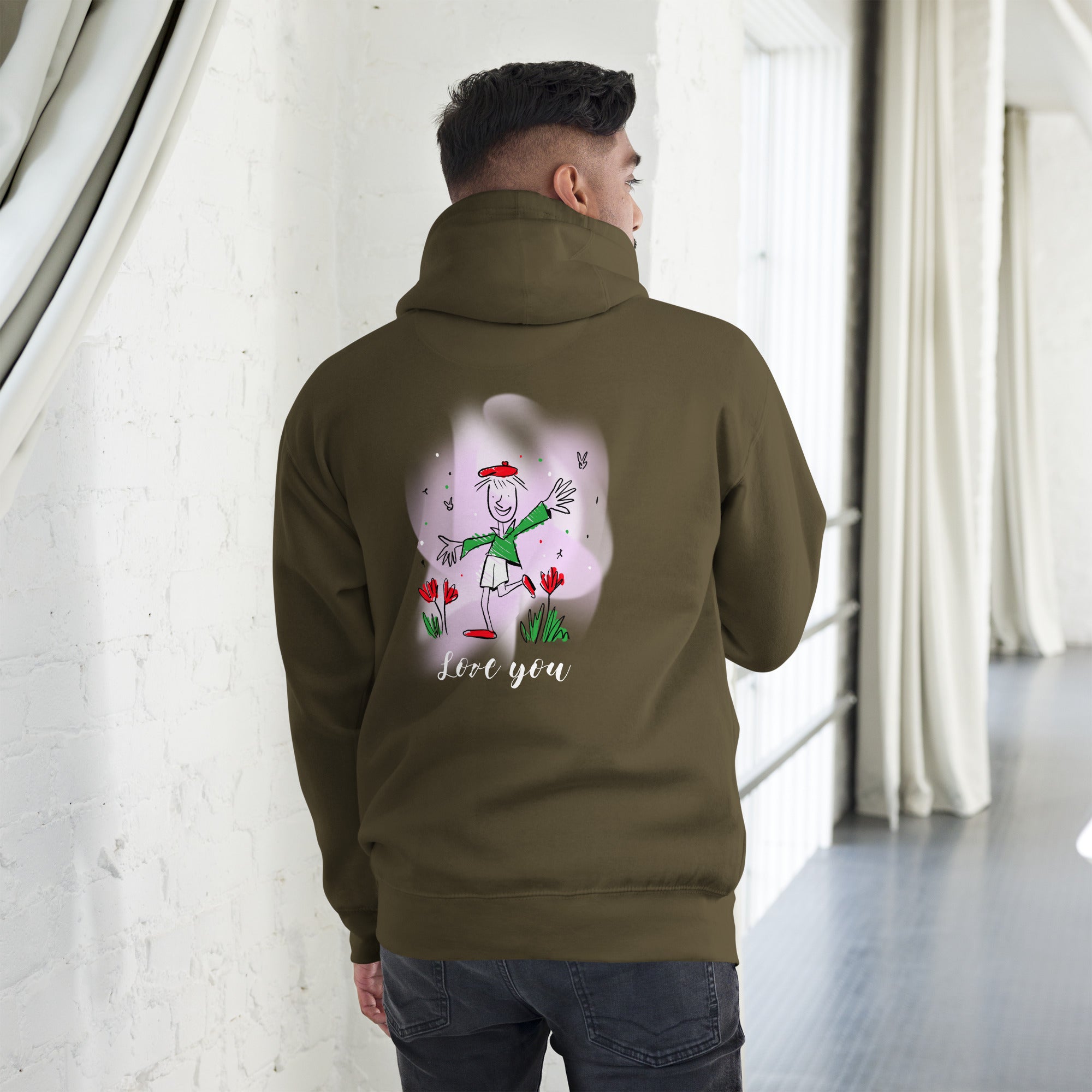 Love you - Unisex Hoodie (back print)