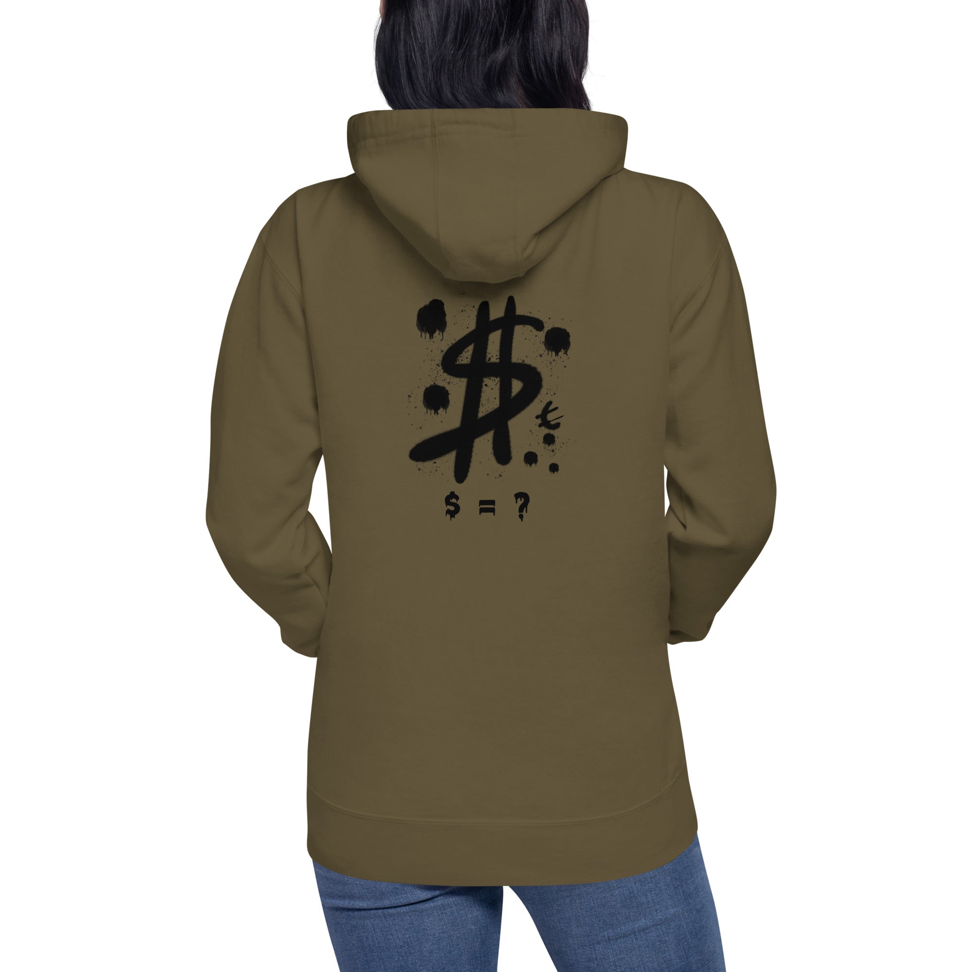 $ = ? - Unisex Hoodie (back print)