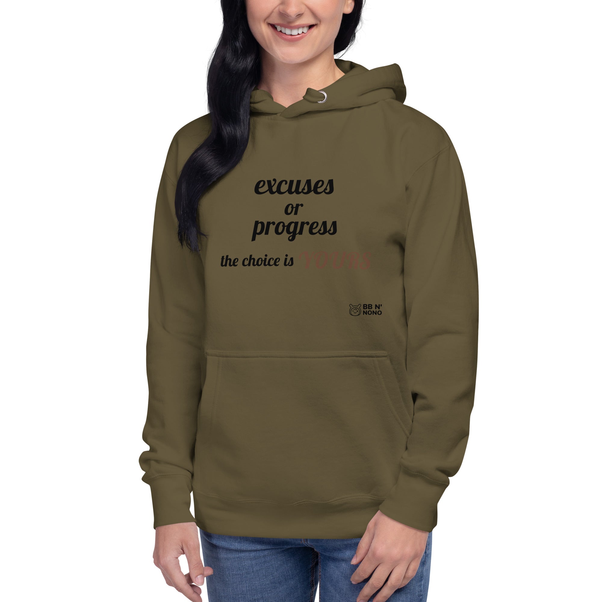 Excuses or Progress, the choice is yours V - Unisex Hoodie