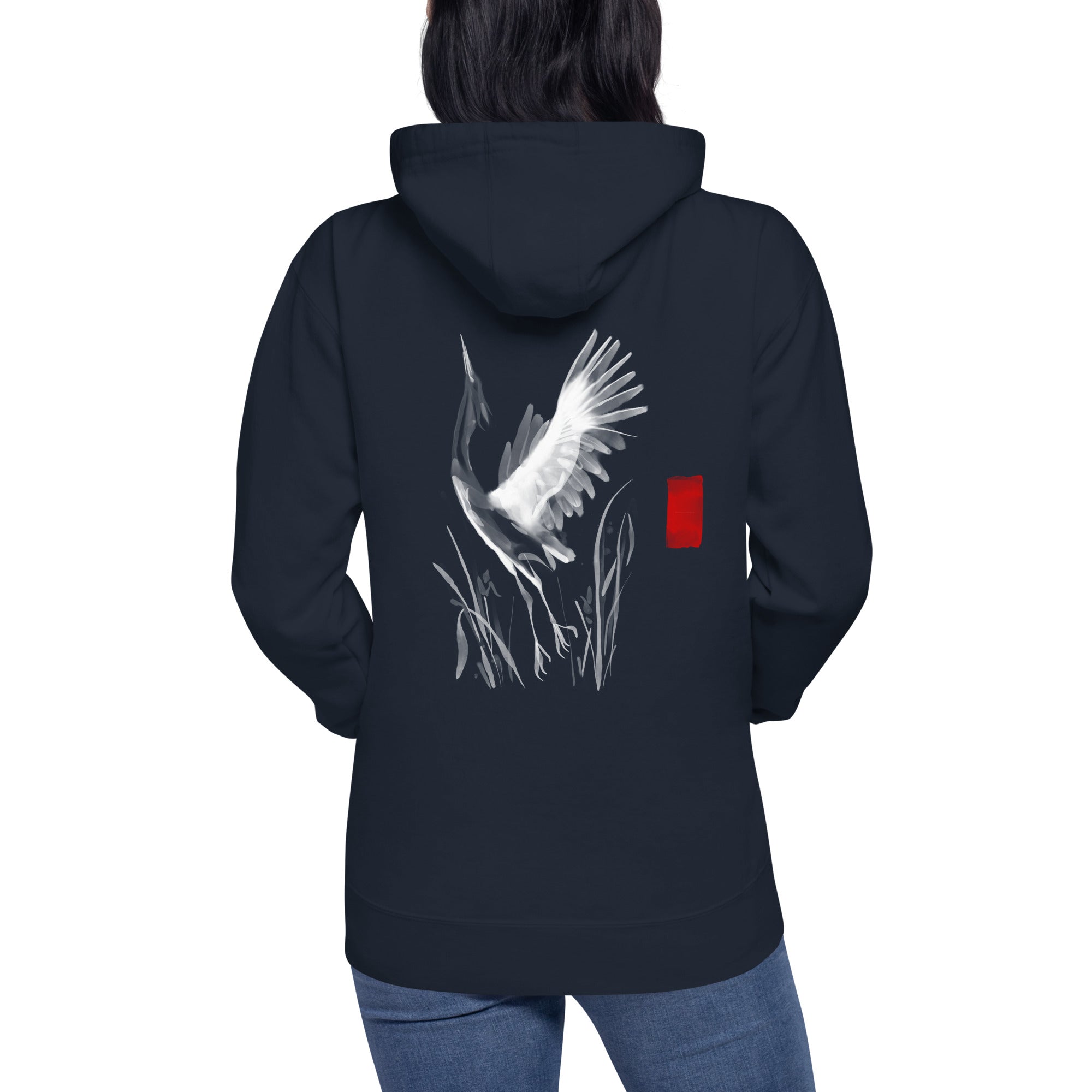 Sumi-e style - Unisex Hoodie (back print)