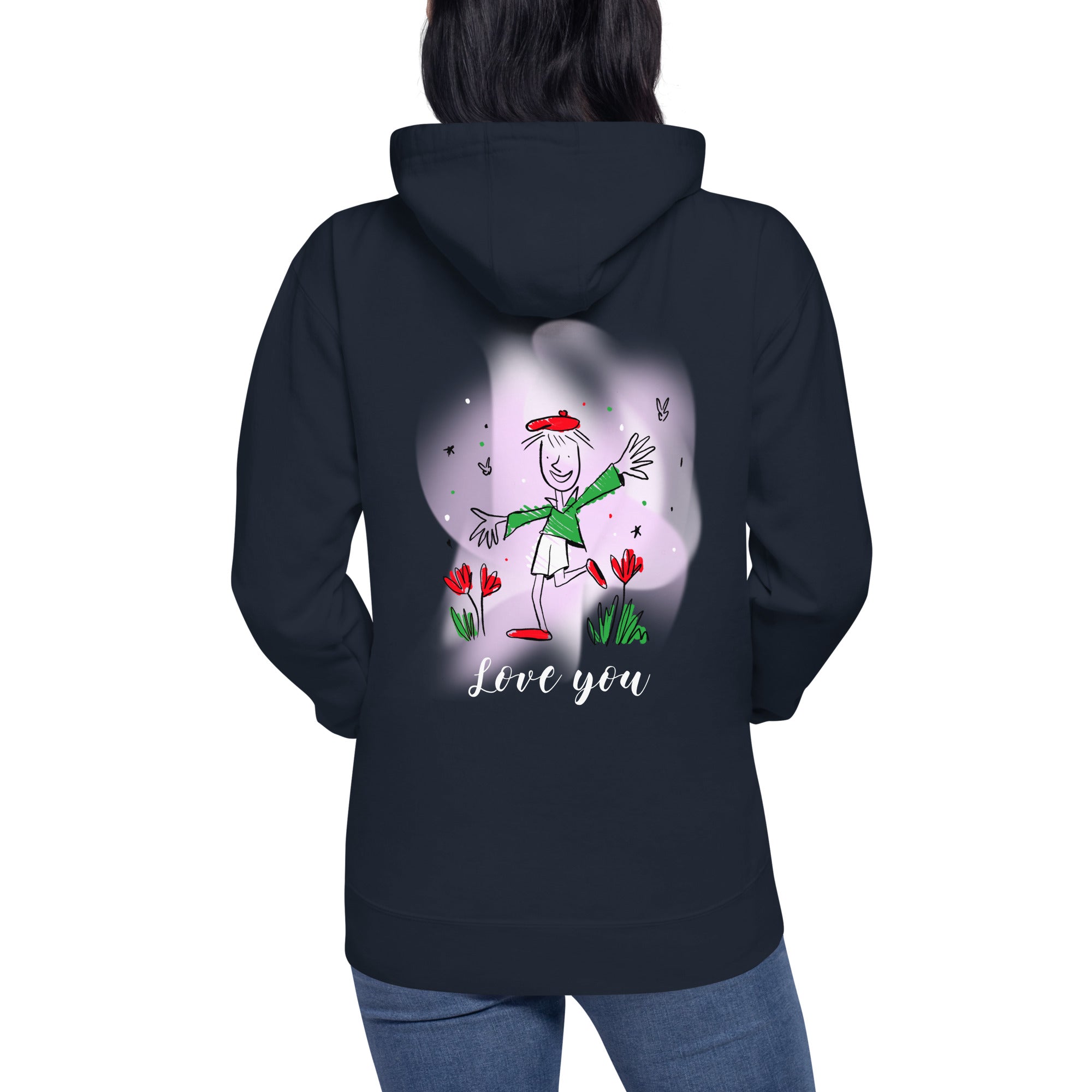 Love you - Unisex Hoodie (back print)