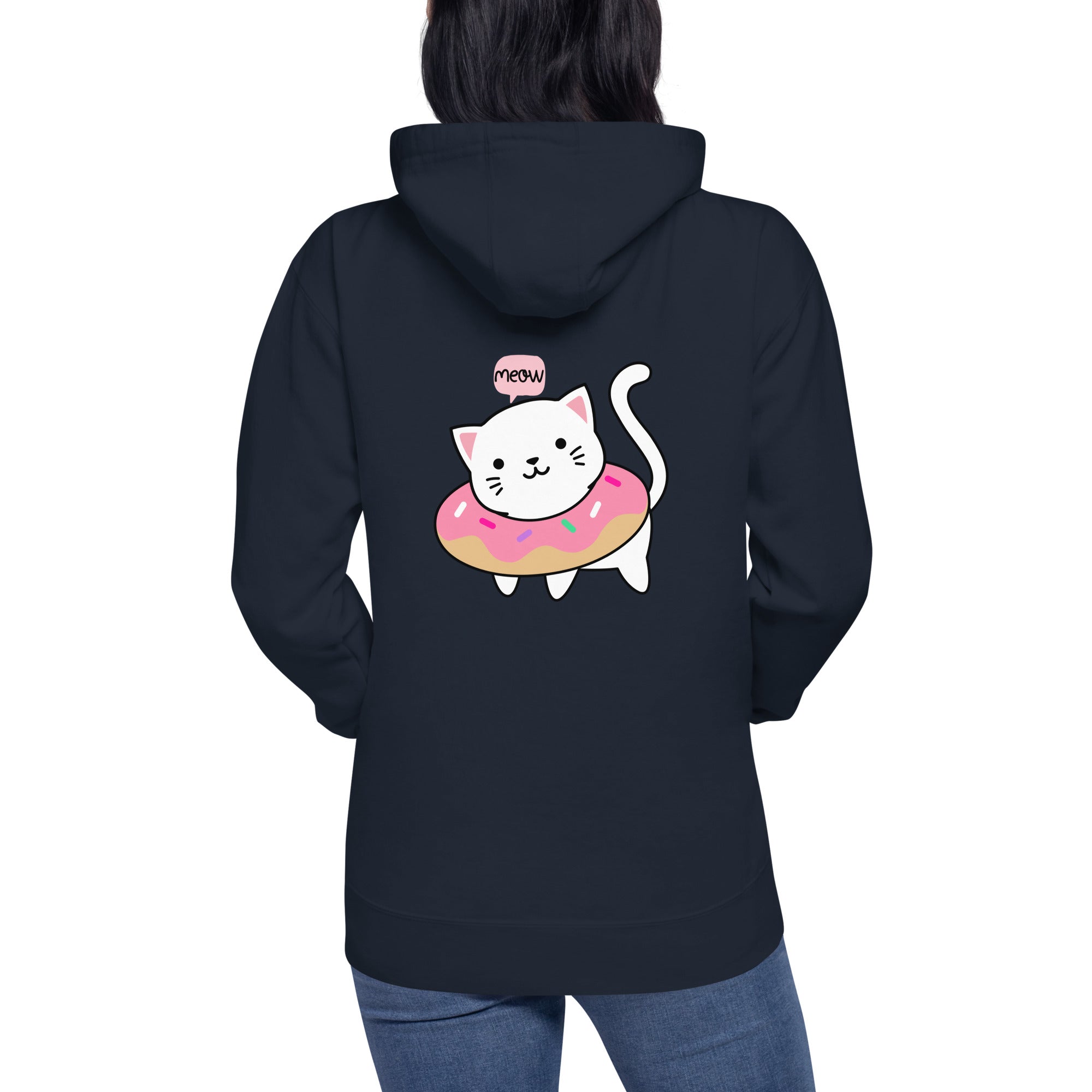 Meow V2 - Unisex Hoodie (back print)