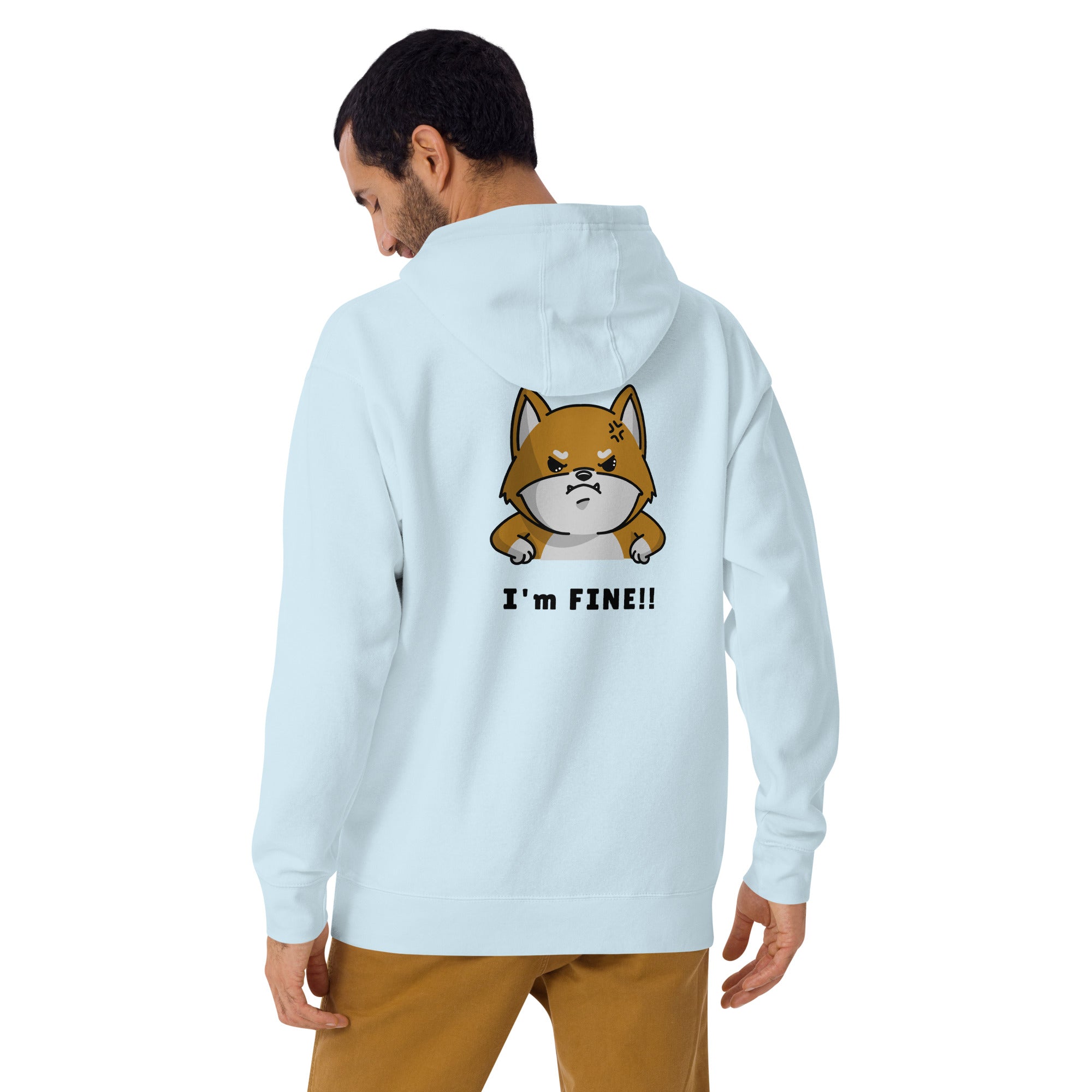 I'm fine - Unisex Hoodie (back print)