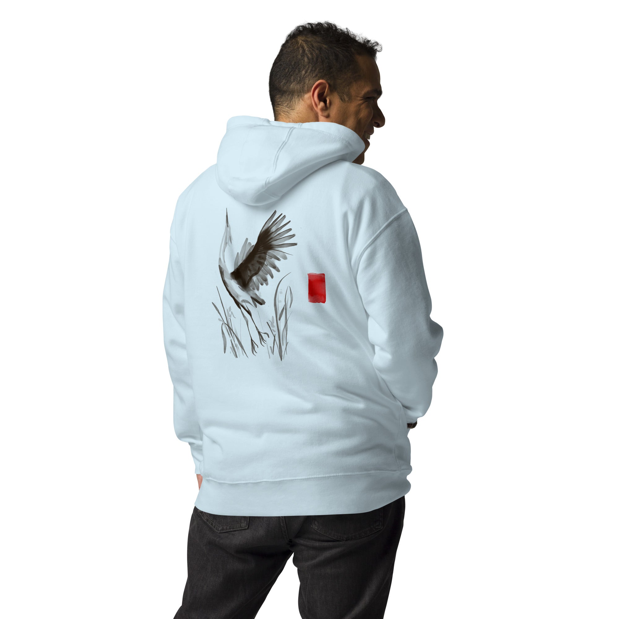 Sumi-e style - Unisex Hoodie (back print)