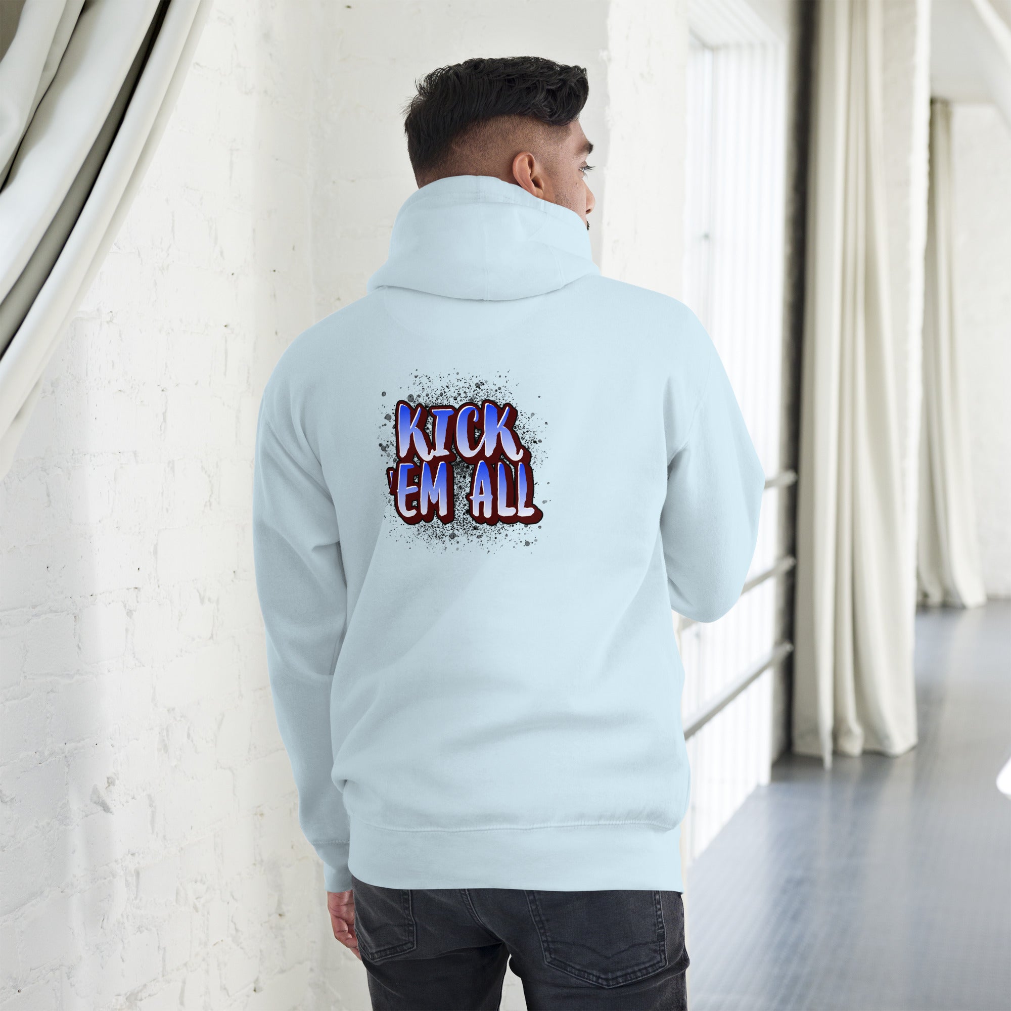 Kick'em all - Unisex Hoodie (back print)