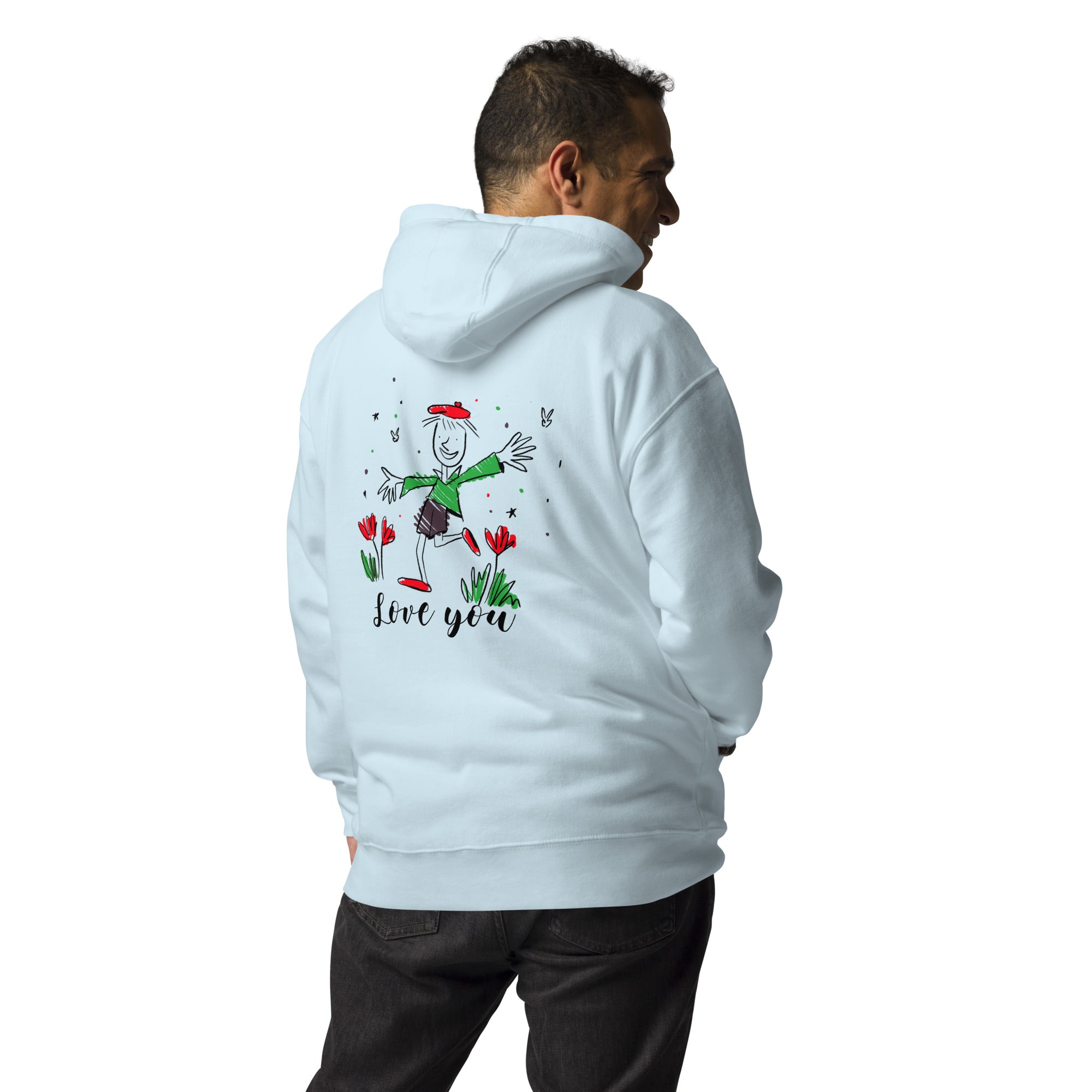 Love you - Unisex Hoodie (back print)