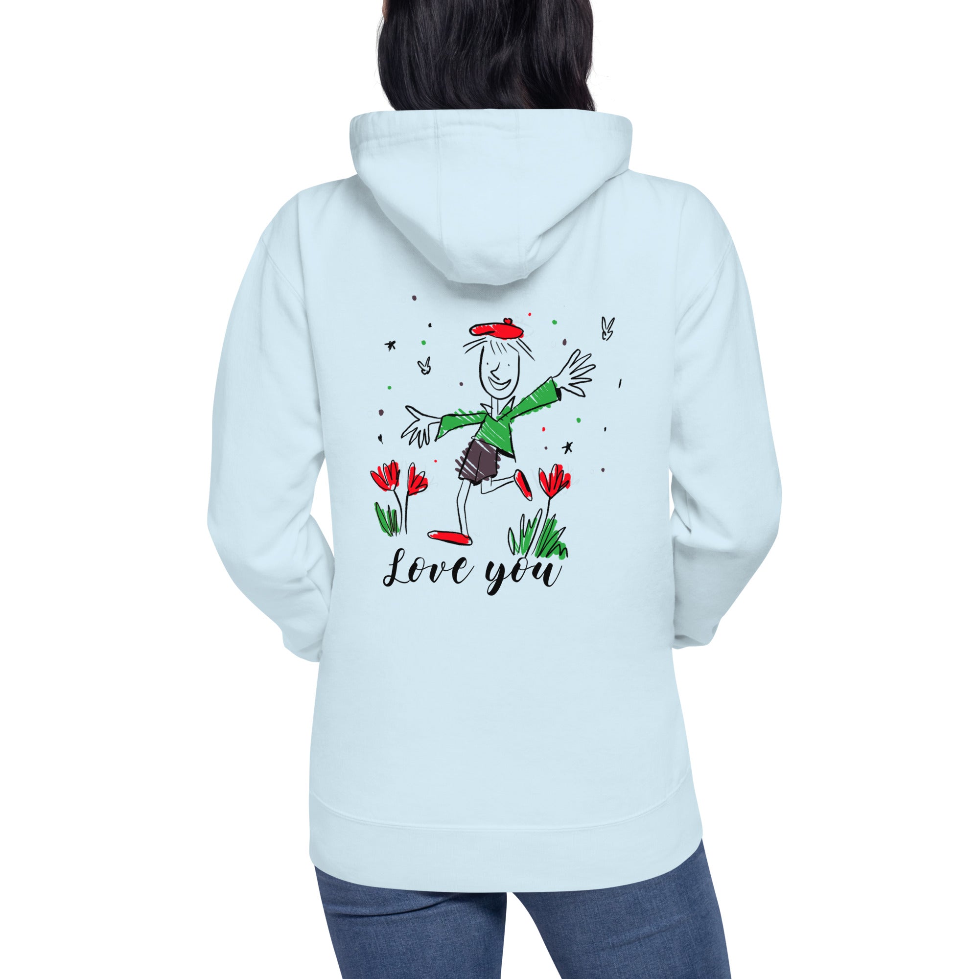 Love you - Unisex Hoodie (back print)