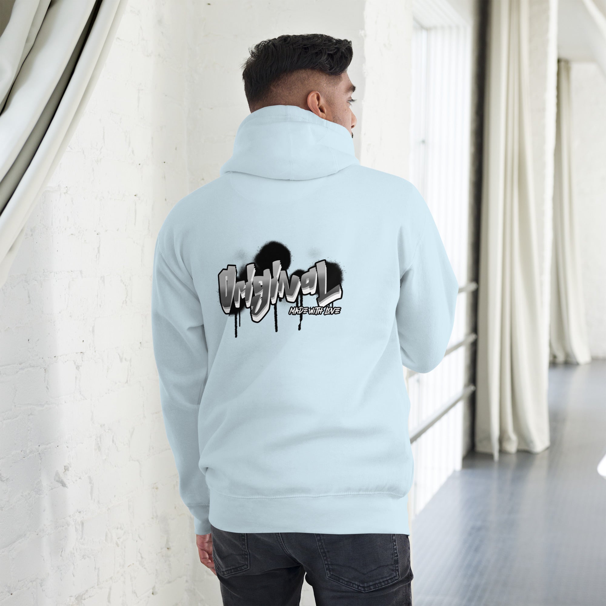 Original made with love - Unisex Hoodie (back print)