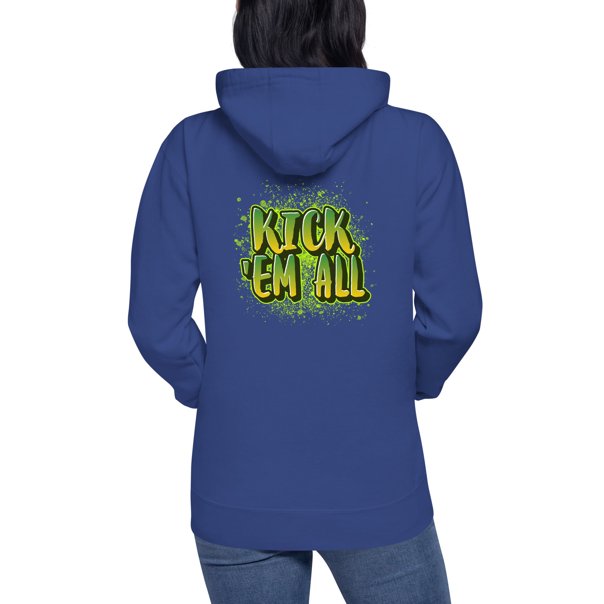 Kick'em all - Unisex Hoodie (back print)