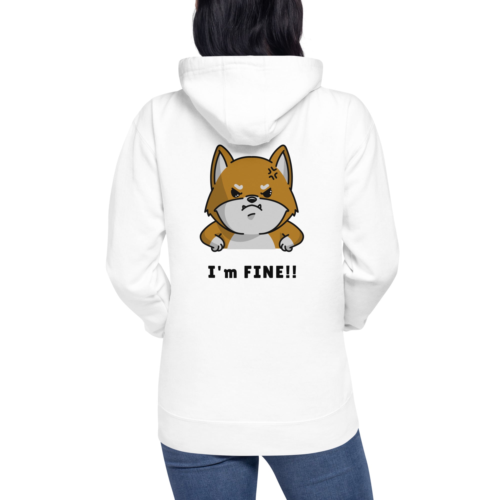 I'm fine - Unisex Hoodie (back print)