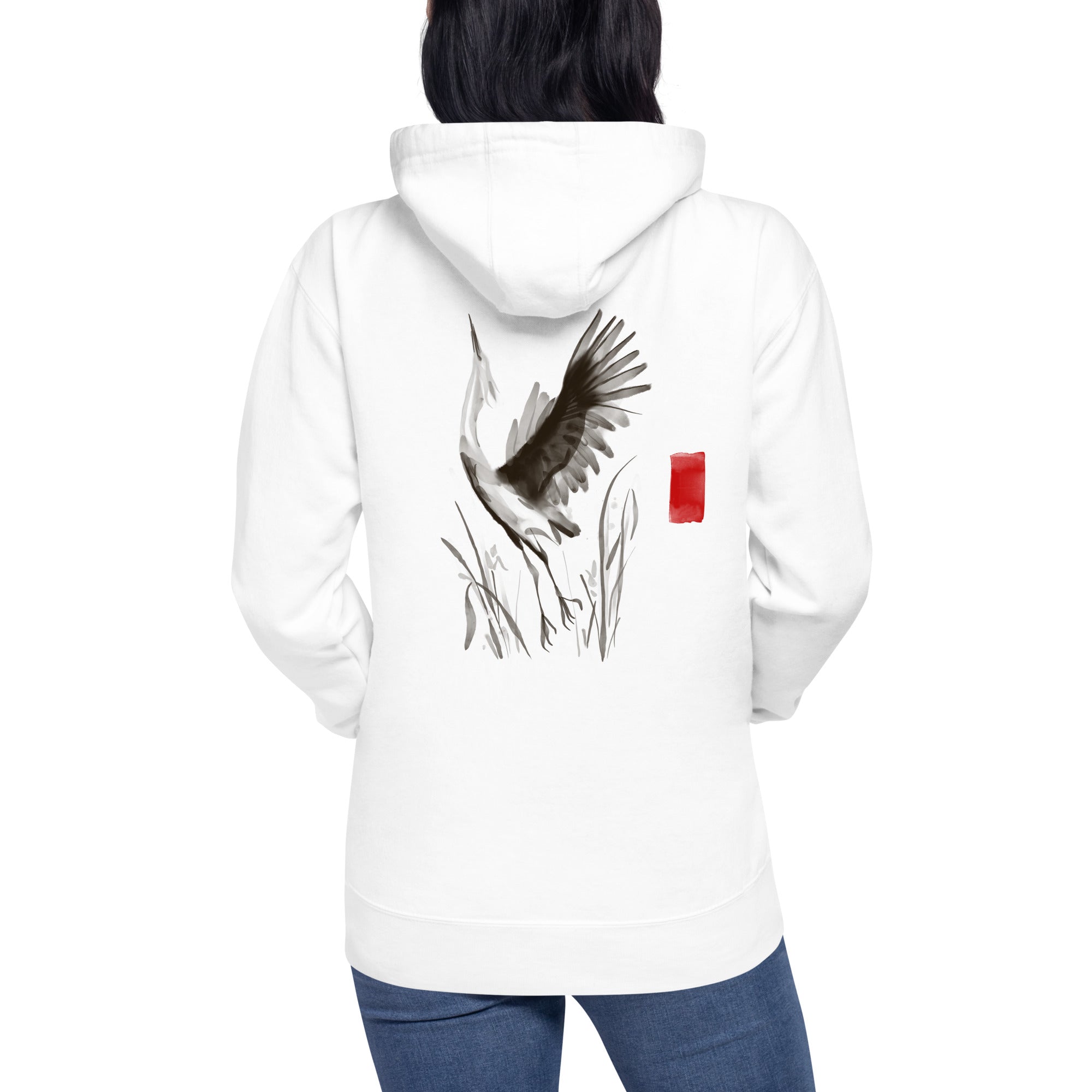 Sumi-e style - Unisex Hoodie (back print)