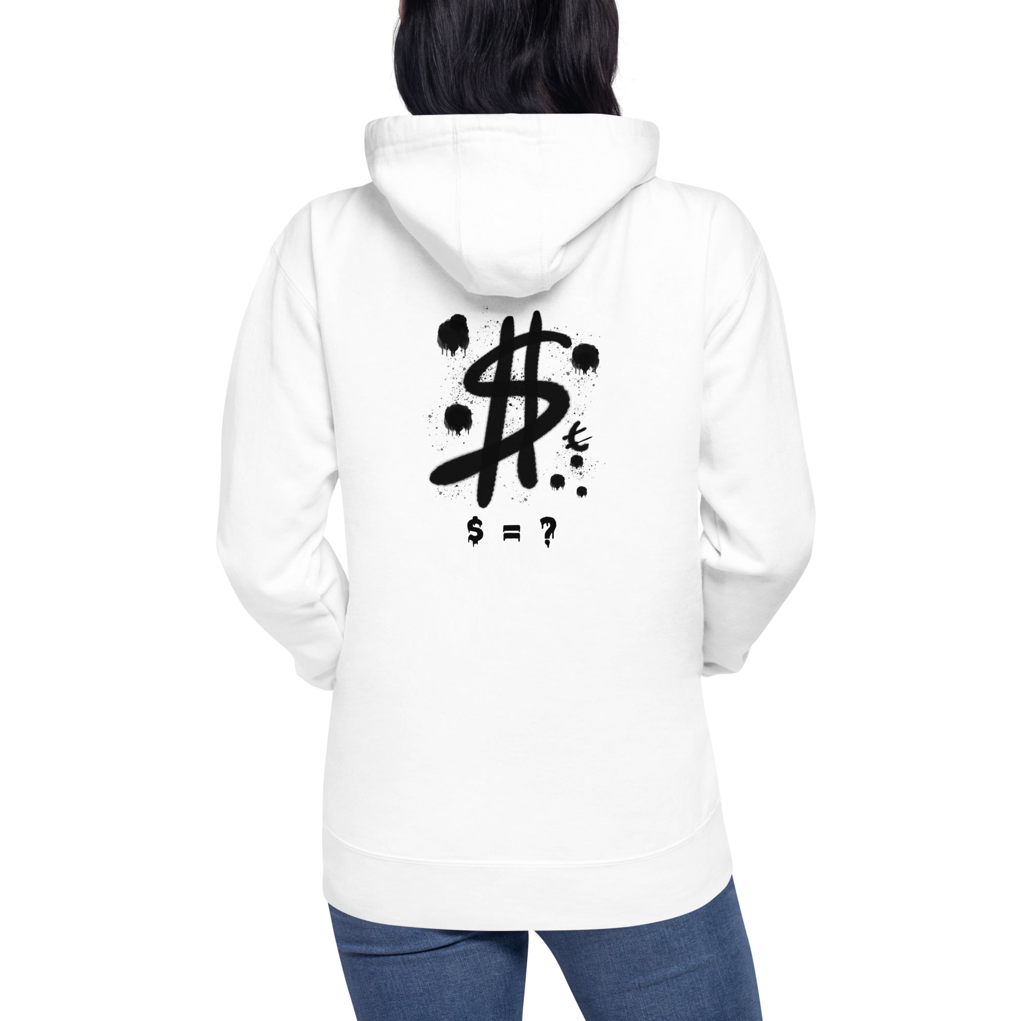 $ = ? - Unisex Hoodie (back print)