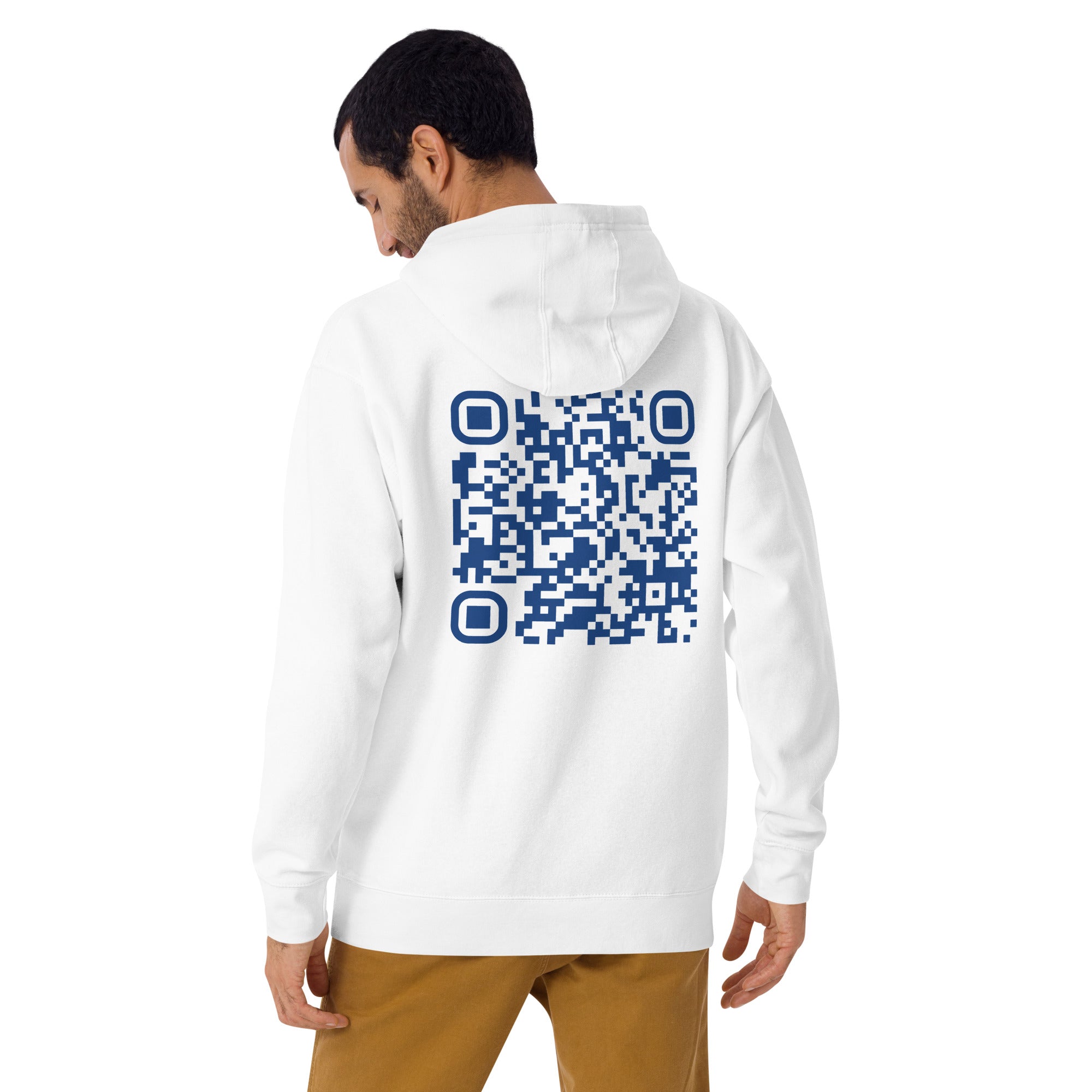 Who's the New Kid - Unisex Hoodie Personalized QR Code