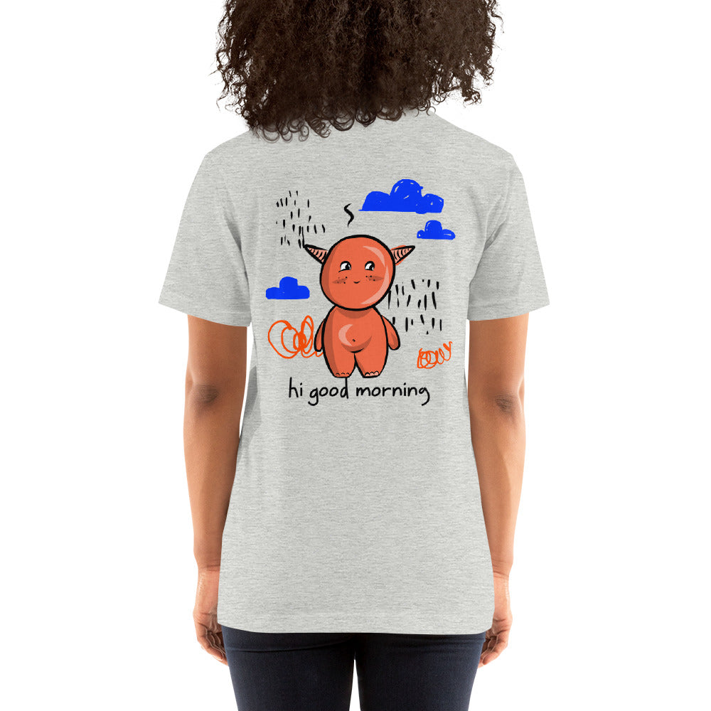 Cute little monster - Unisex t-shirt (back print)