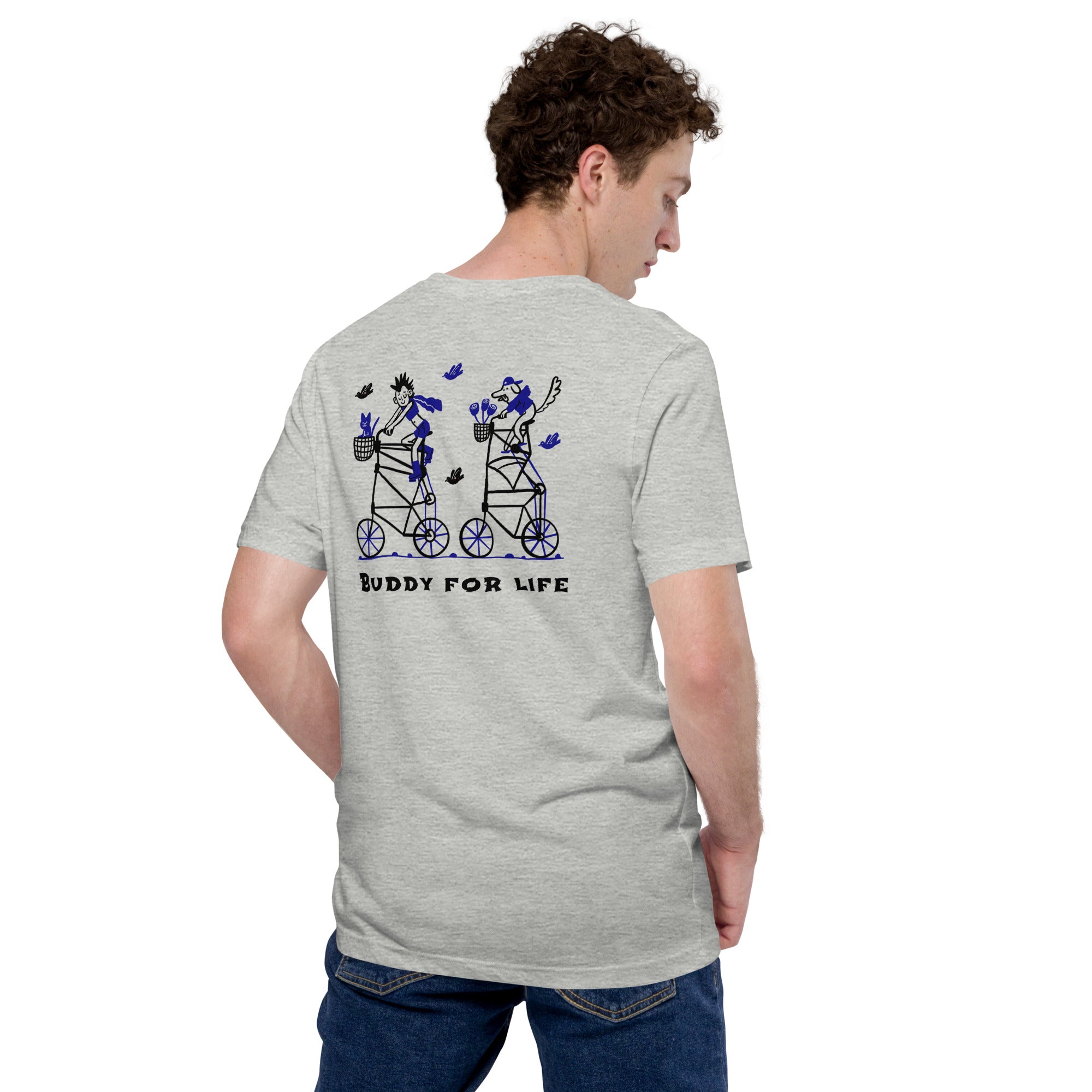 Buddy for life - Unisex t-shirt (back print)