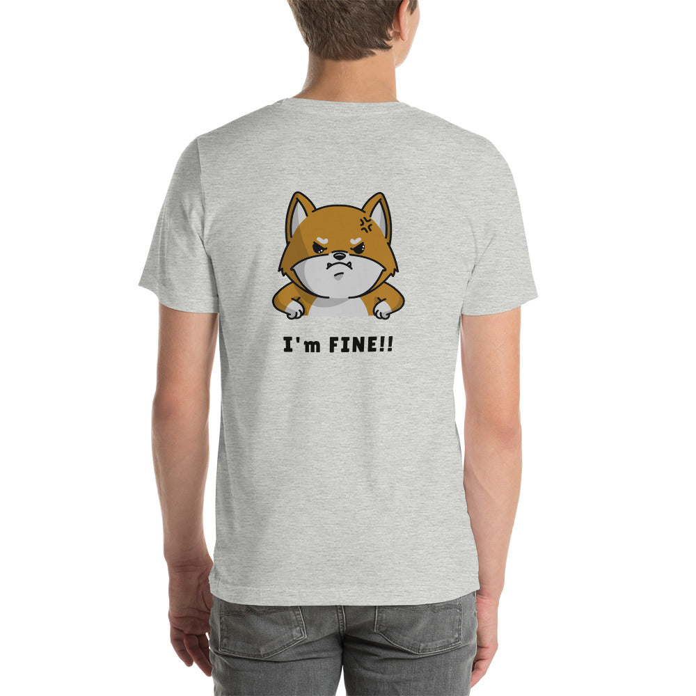 I'm fine - Unisex t-shirt (back print)