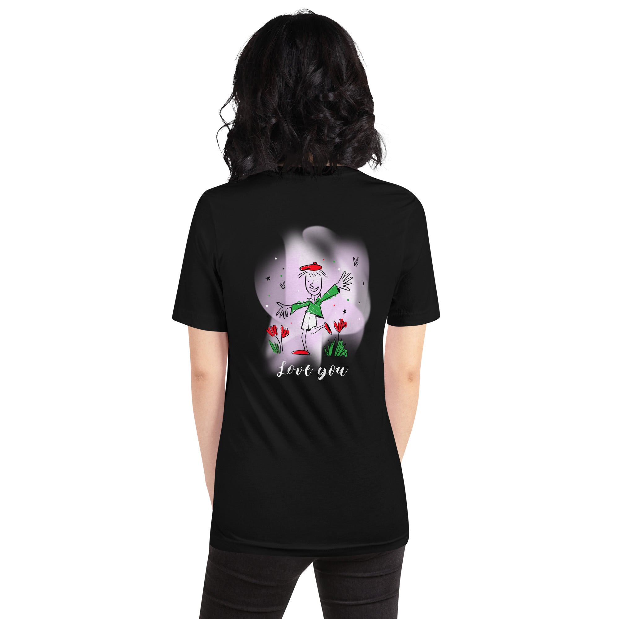 Love you - Unisex t-shirt (back print)