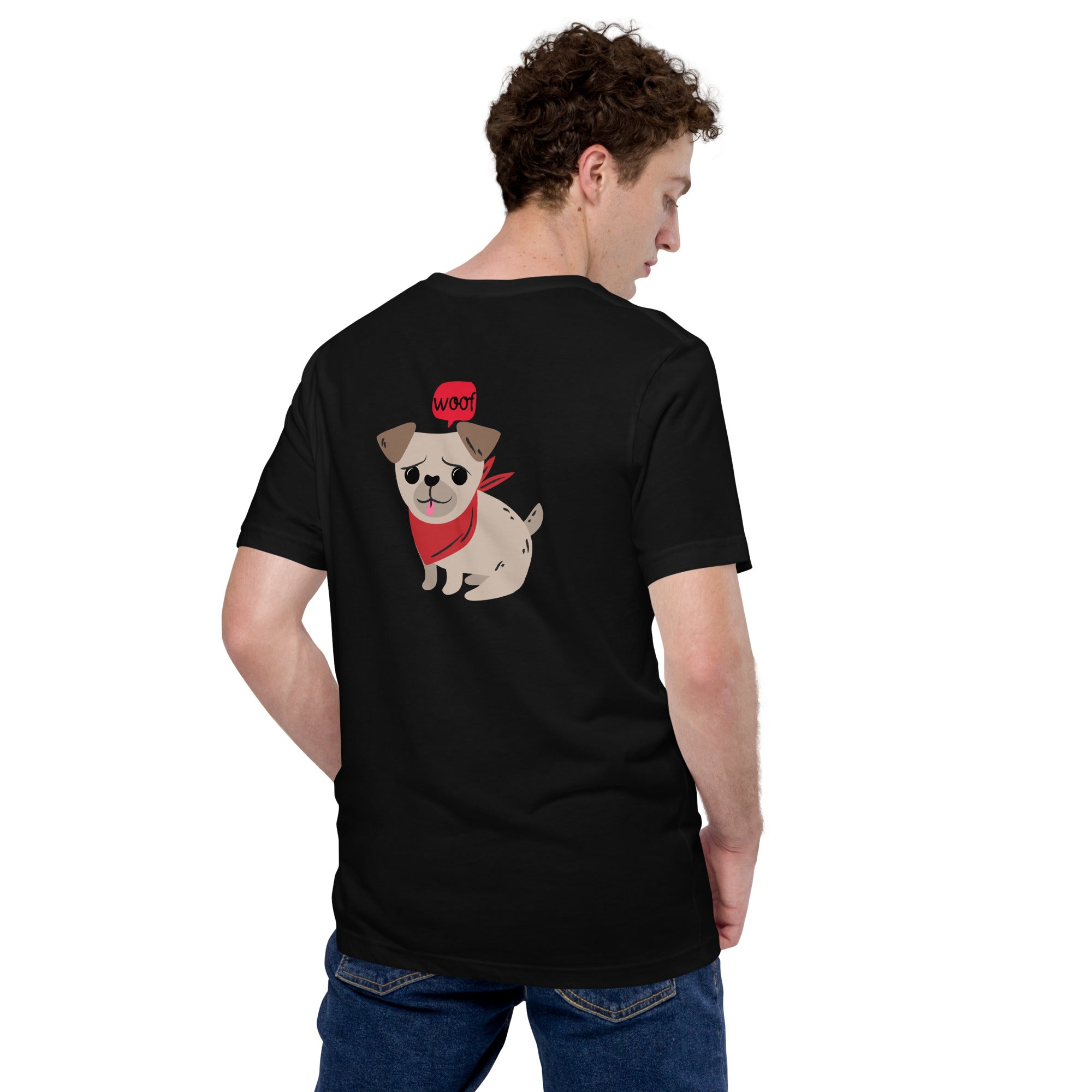 Woof V2  - Unisex t-shirt (back print)