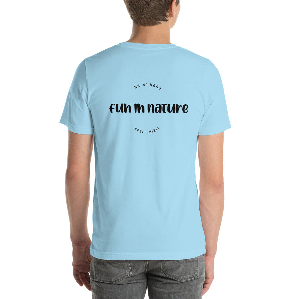 Fun in nature - Unisex t-shirt (back print)