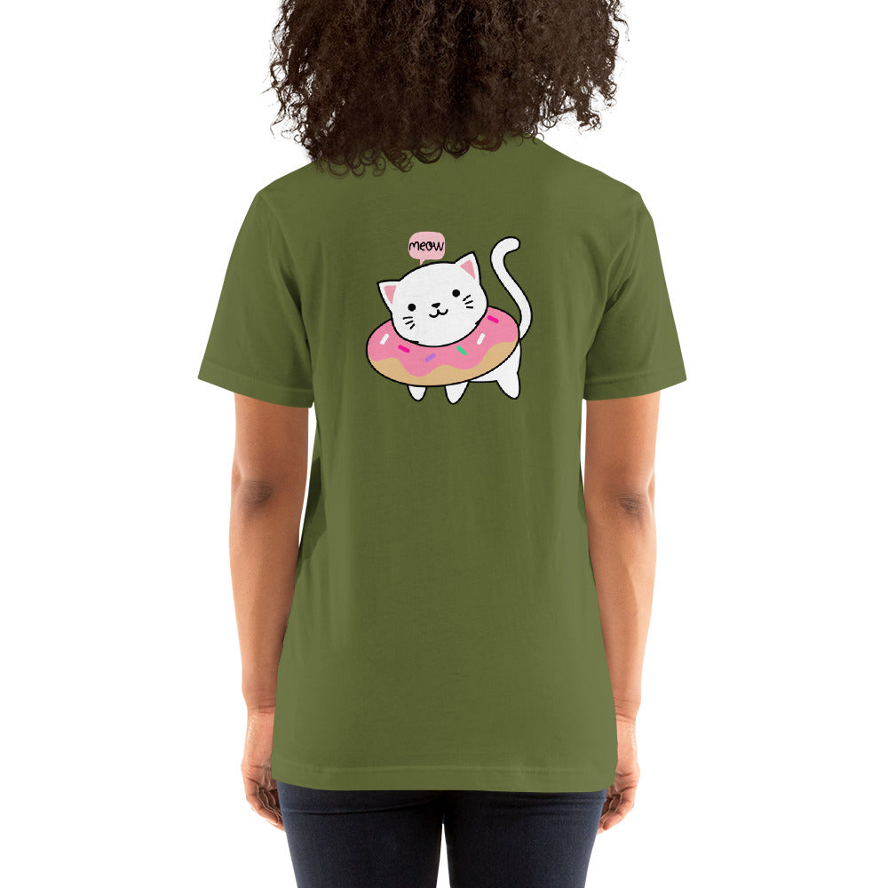 Meow V2 - Unisex t-shirt (back print)