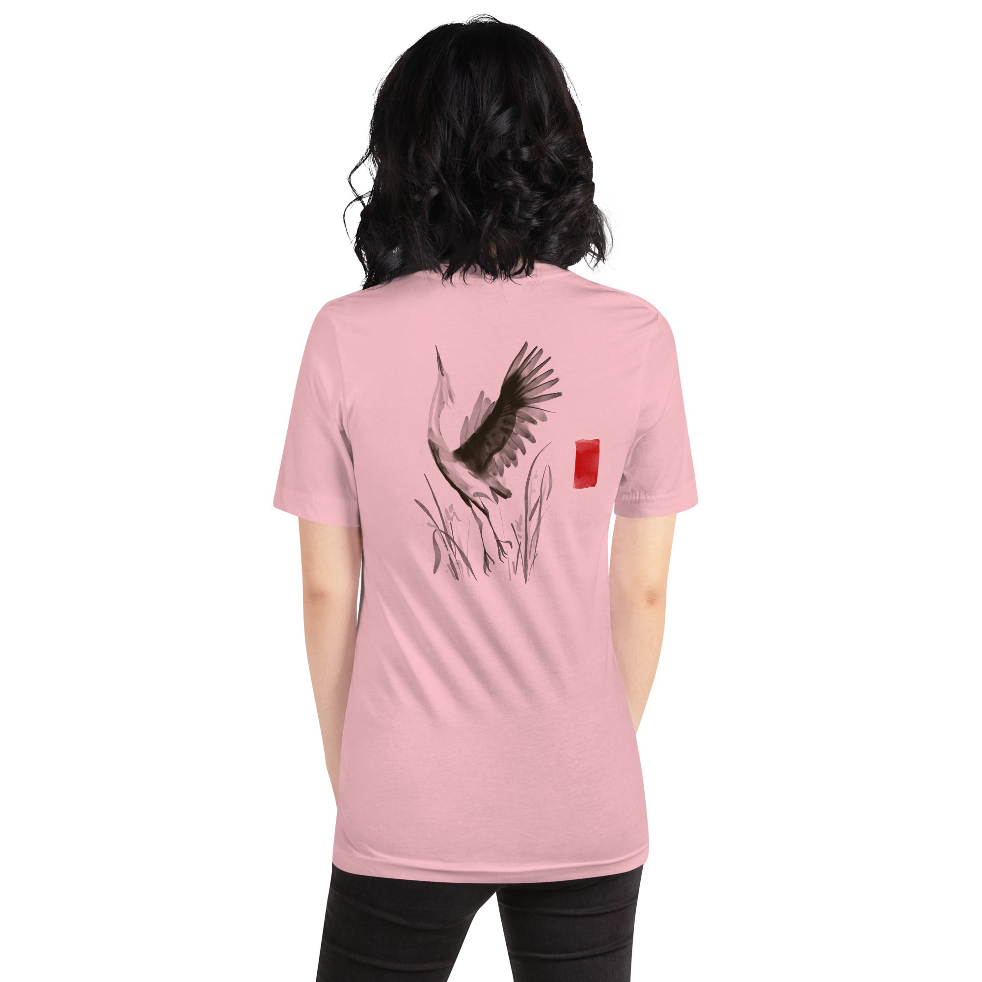 Sumi-e style - Unisex t-shirt (back print)