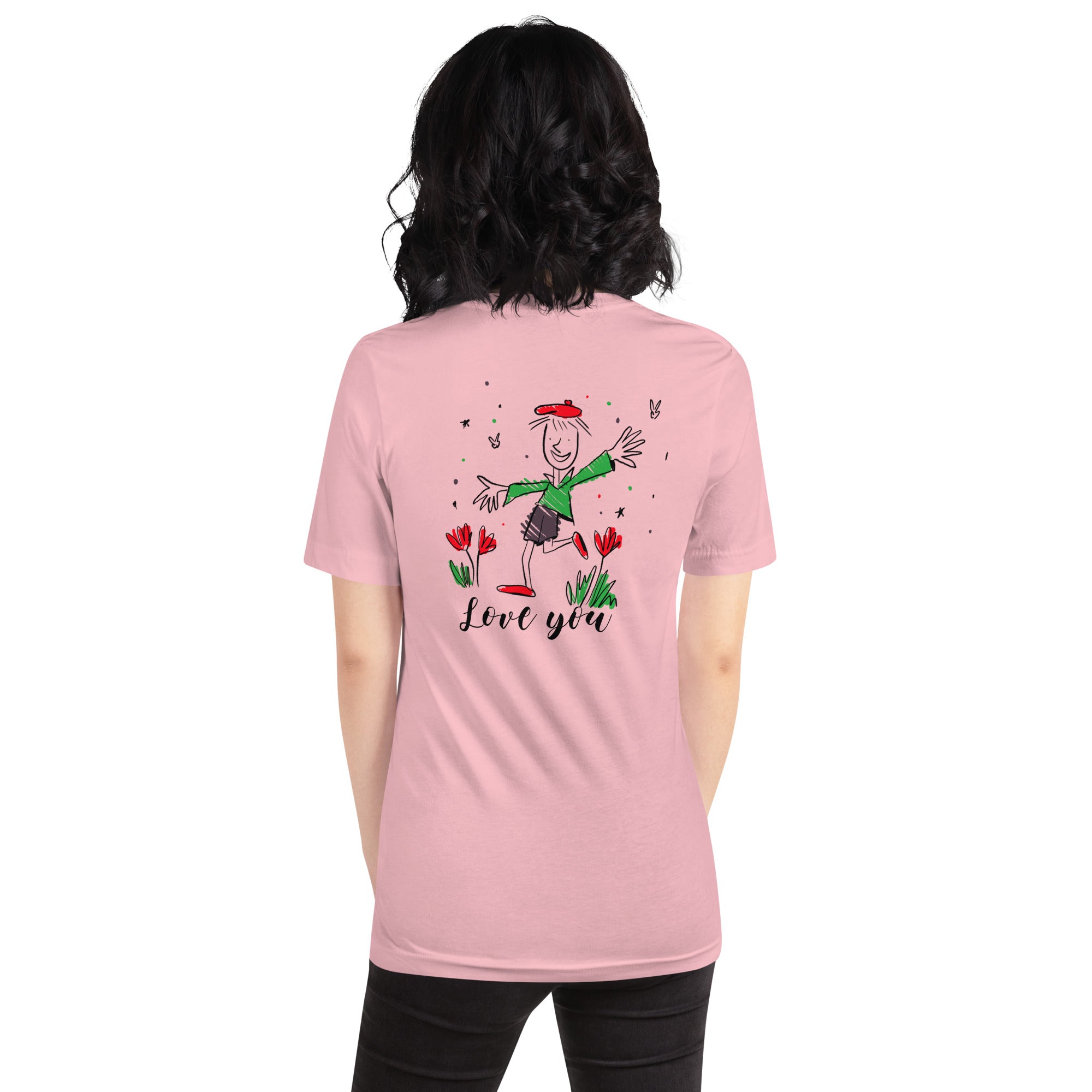 Love you - Unisex t-shirt (back print)