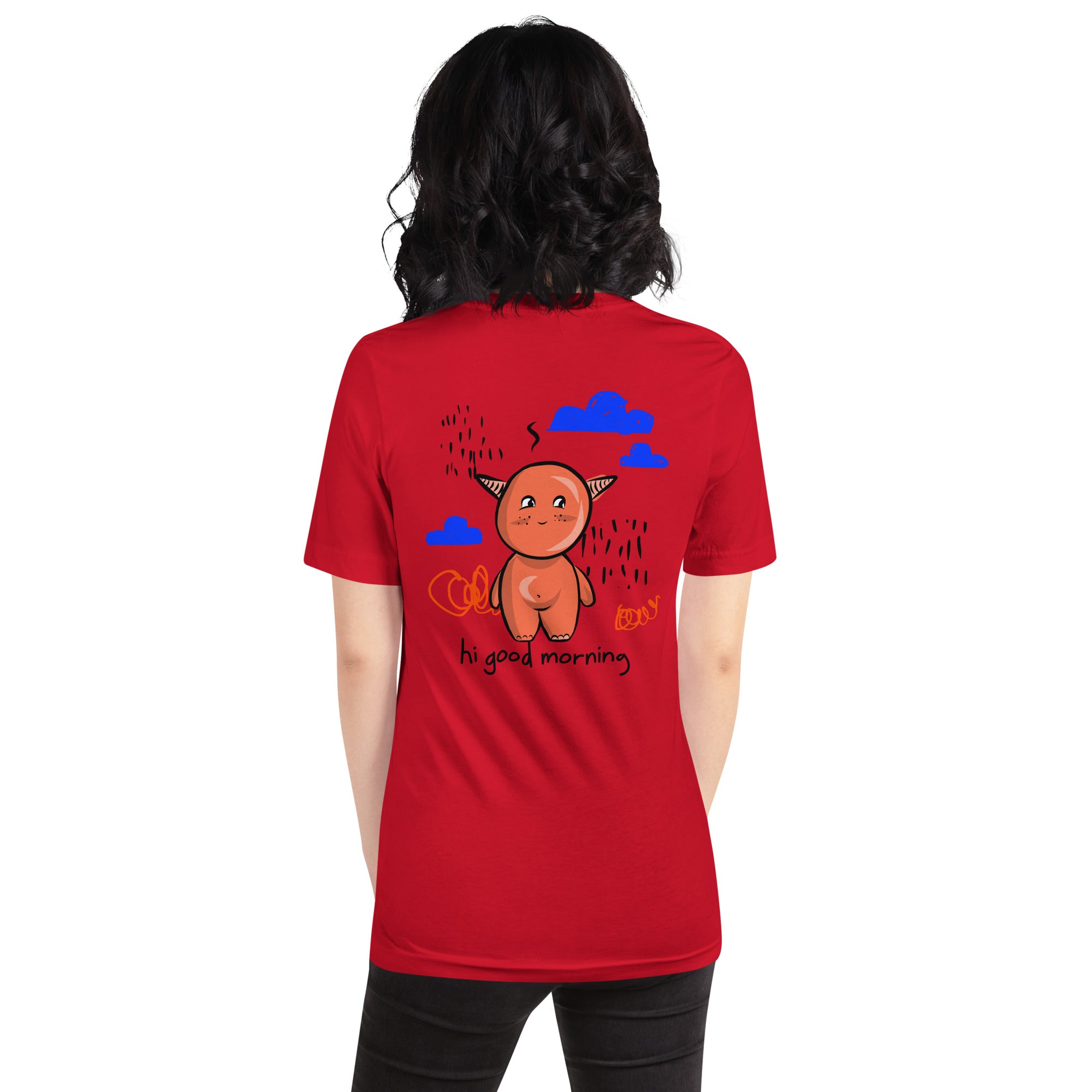 Cute little monster - Unisex t-shirt (back print)