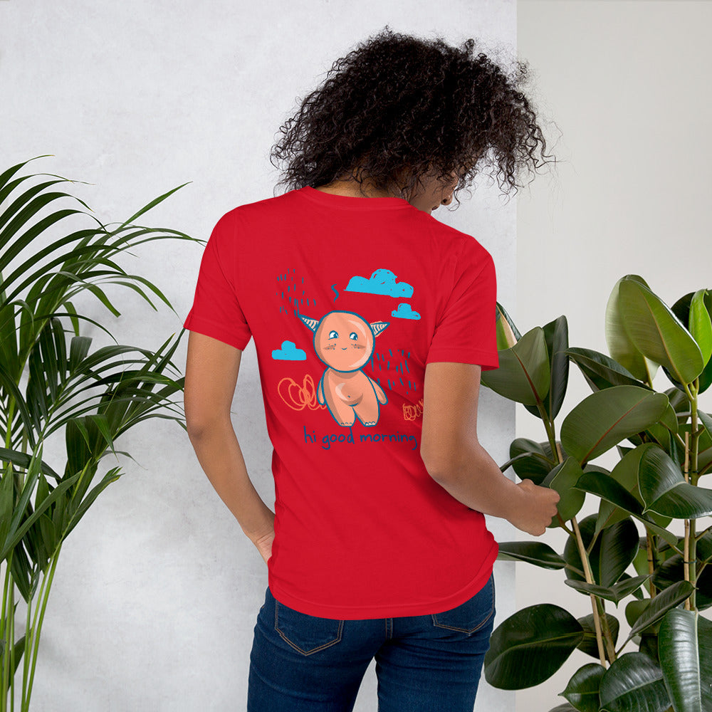 Cute little monster - Unisex t-shirt (back print)