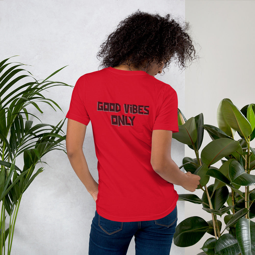 Good vibes only - Unisex t-shirt (back print)