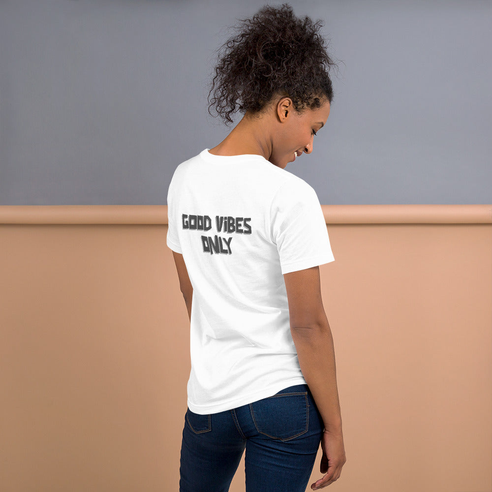 Good vibes only - Unisex t-shirt (back print)