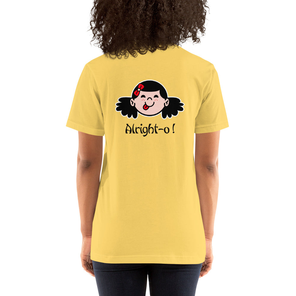 Alright-o! -  Unisex t-shirt (back print)