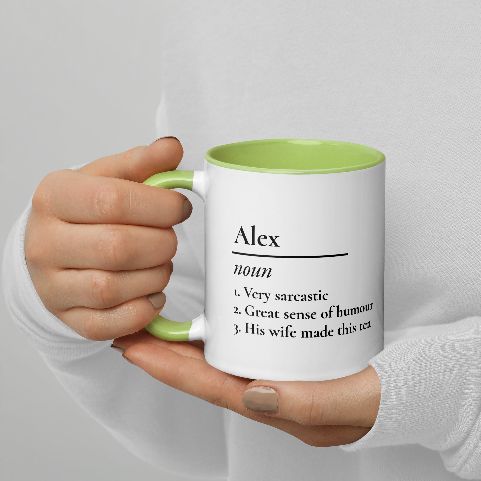 Personalized Name Definition Gifts Ideas Presents For Mum Dad Birthday Christmas Mothers Fathers - Day Mug with Color Inside