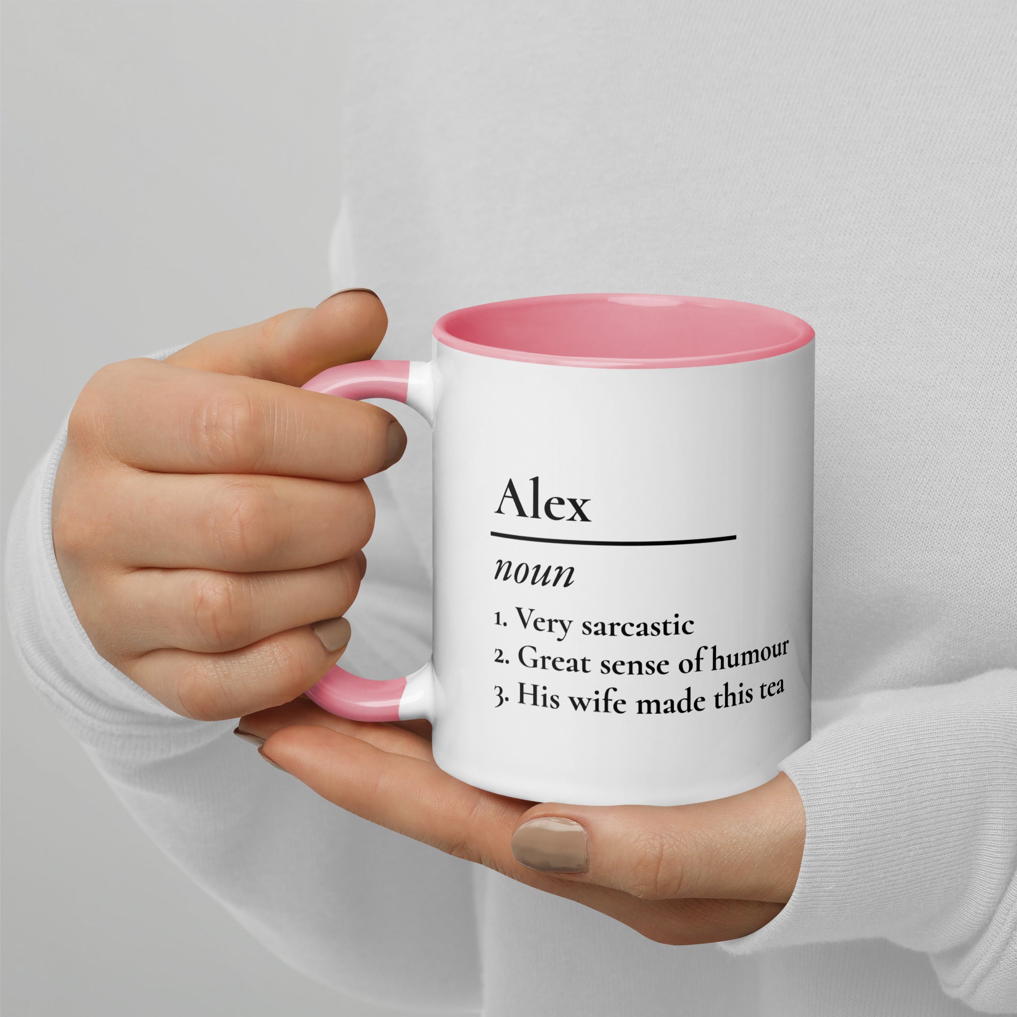 Personalized Name Definition Gifts Ideas Presents For Mum Dad Birthday Christmas Mothers Fathers - Day Mug with Color Inside