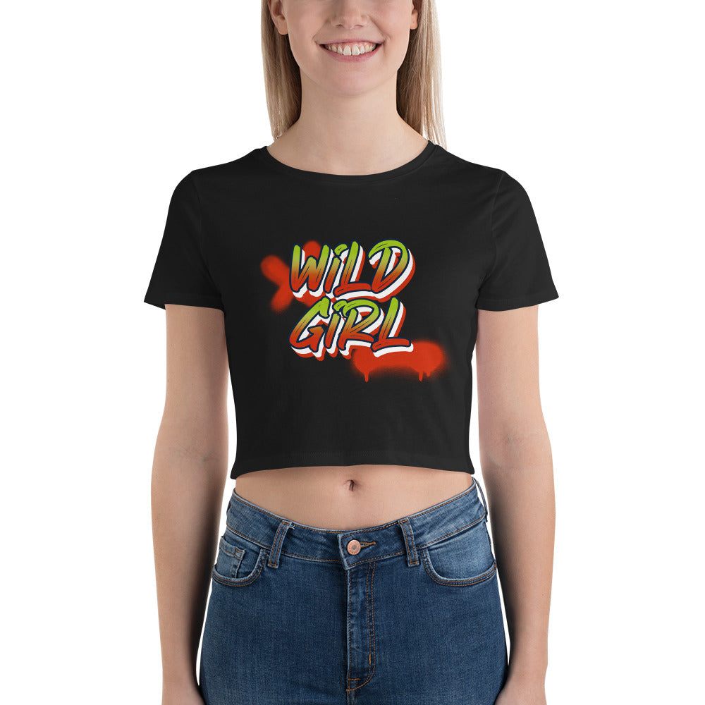 Wild girl V1 - Women’s Crop Tee