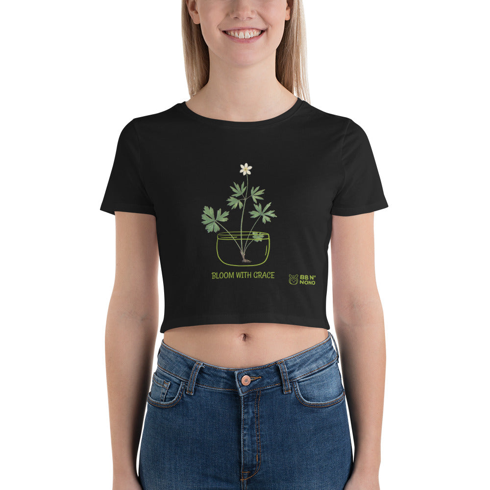 botanical illustration V - Women’s Crop Tee