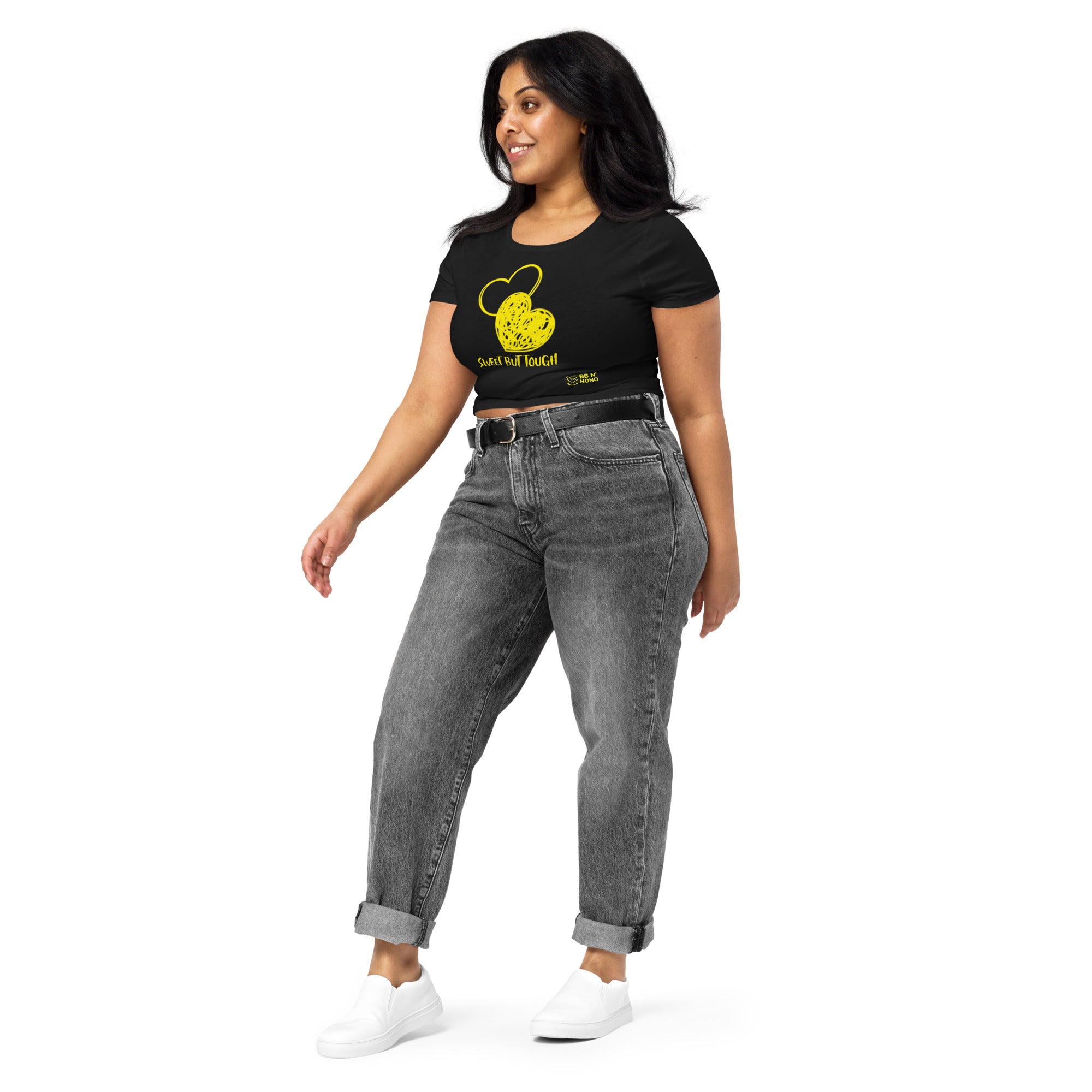 Sweet but tough - Women’s Crop Tee (Y)