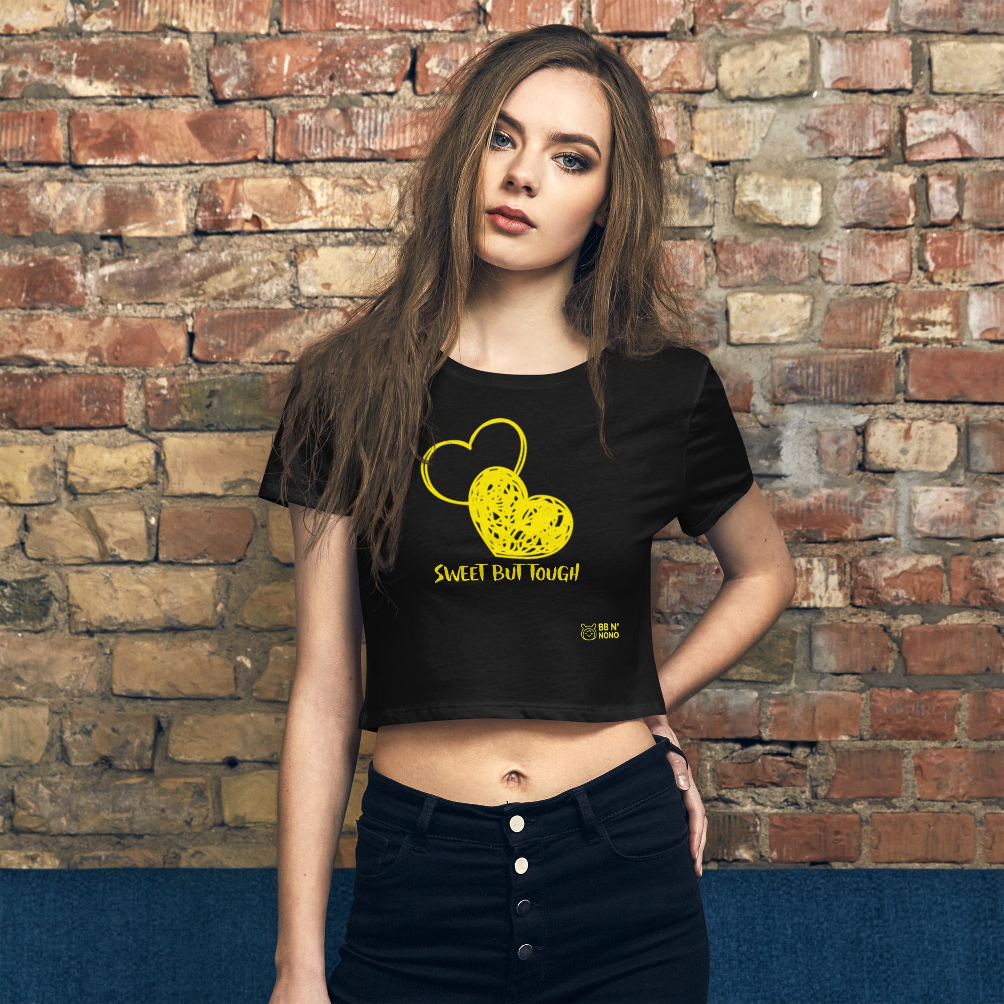 Sweet but tough - Women’s Crop Tee (Y)