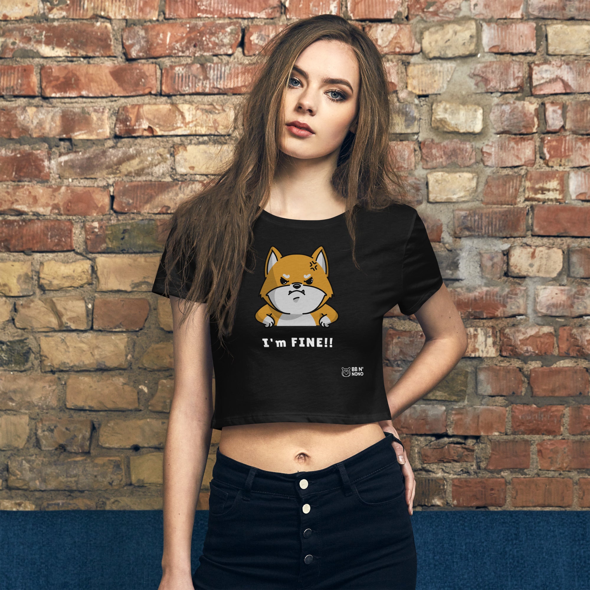 I'm fine - Women’s Crop Tee