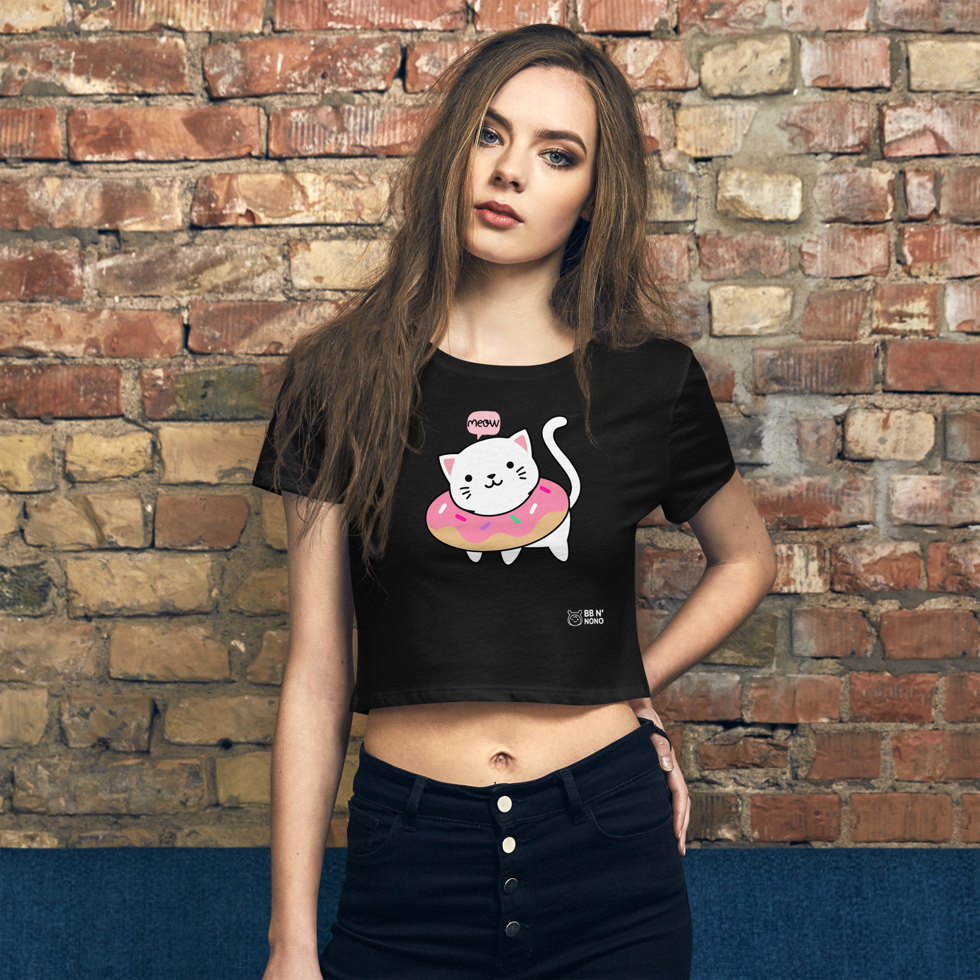 Meow V2 - Women’s Crop Tee