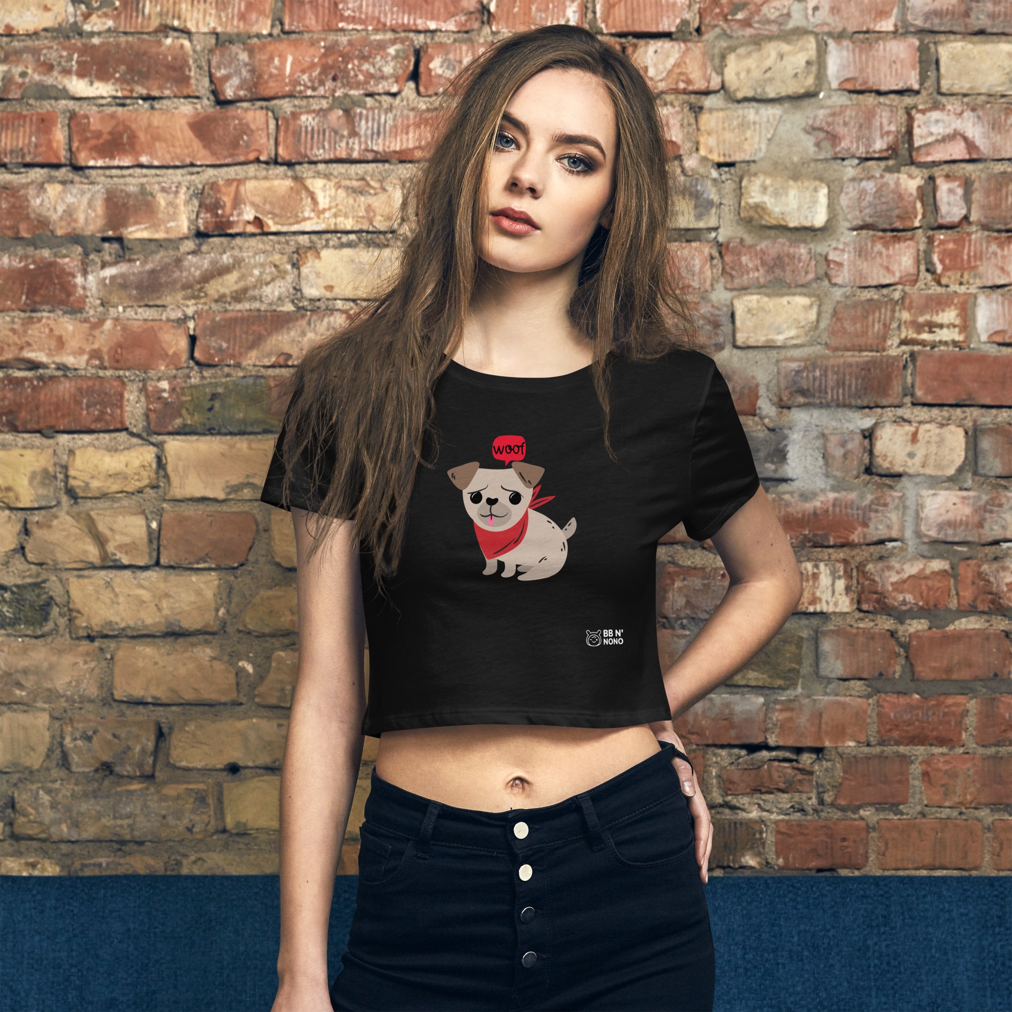 Woof V2 - Women’s Crop Tee