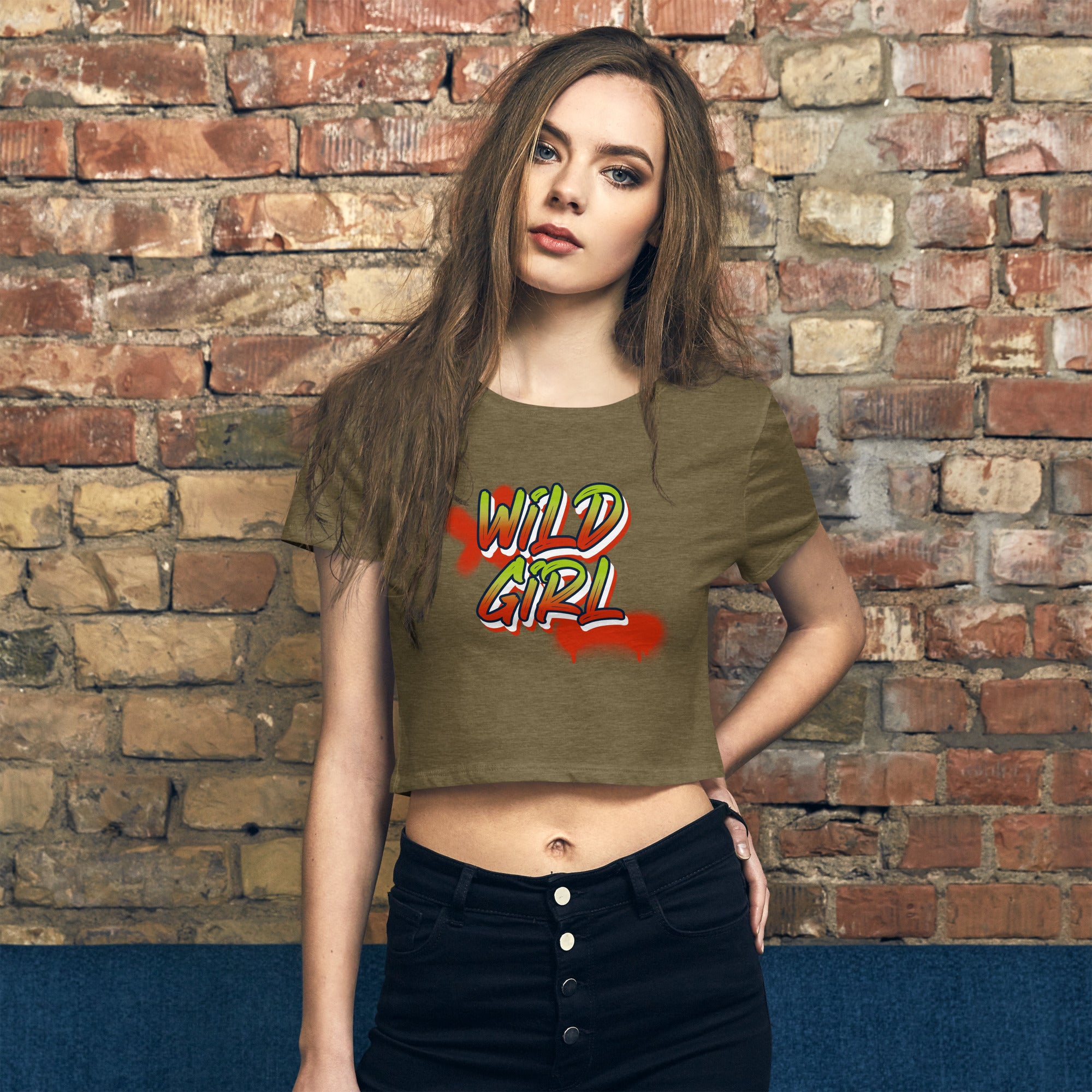 Wild girl V1 - Women’s Crop Tee