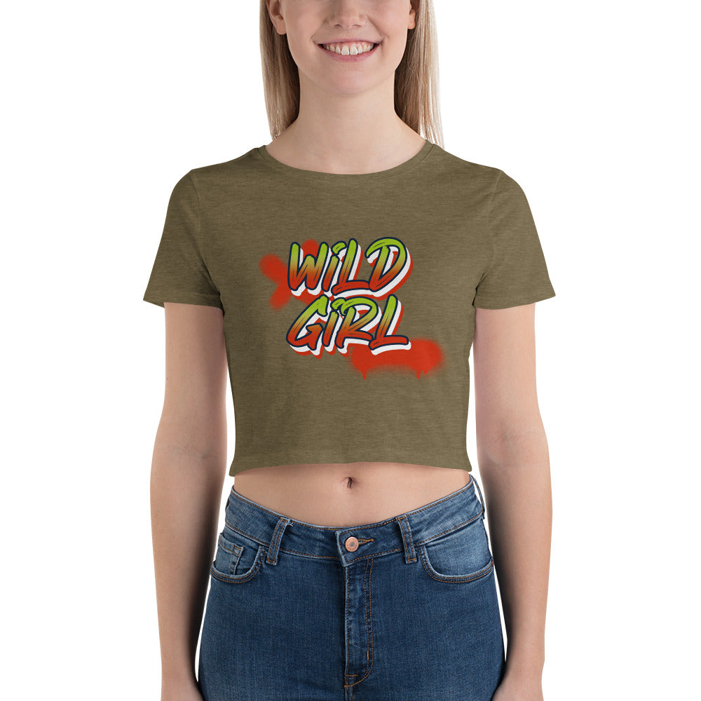 Wild girl V1 - Women’s Crop Tee