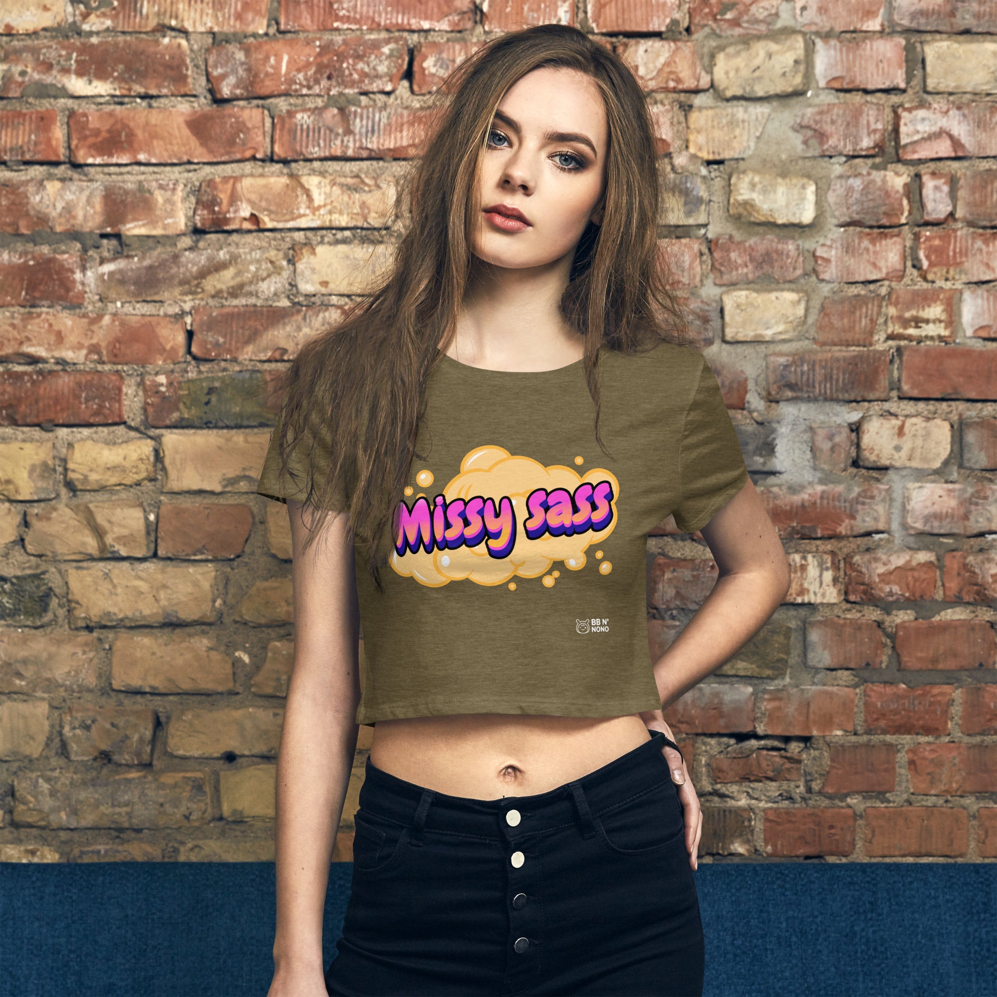 Missy sass V1 - Women’s Crop Tee