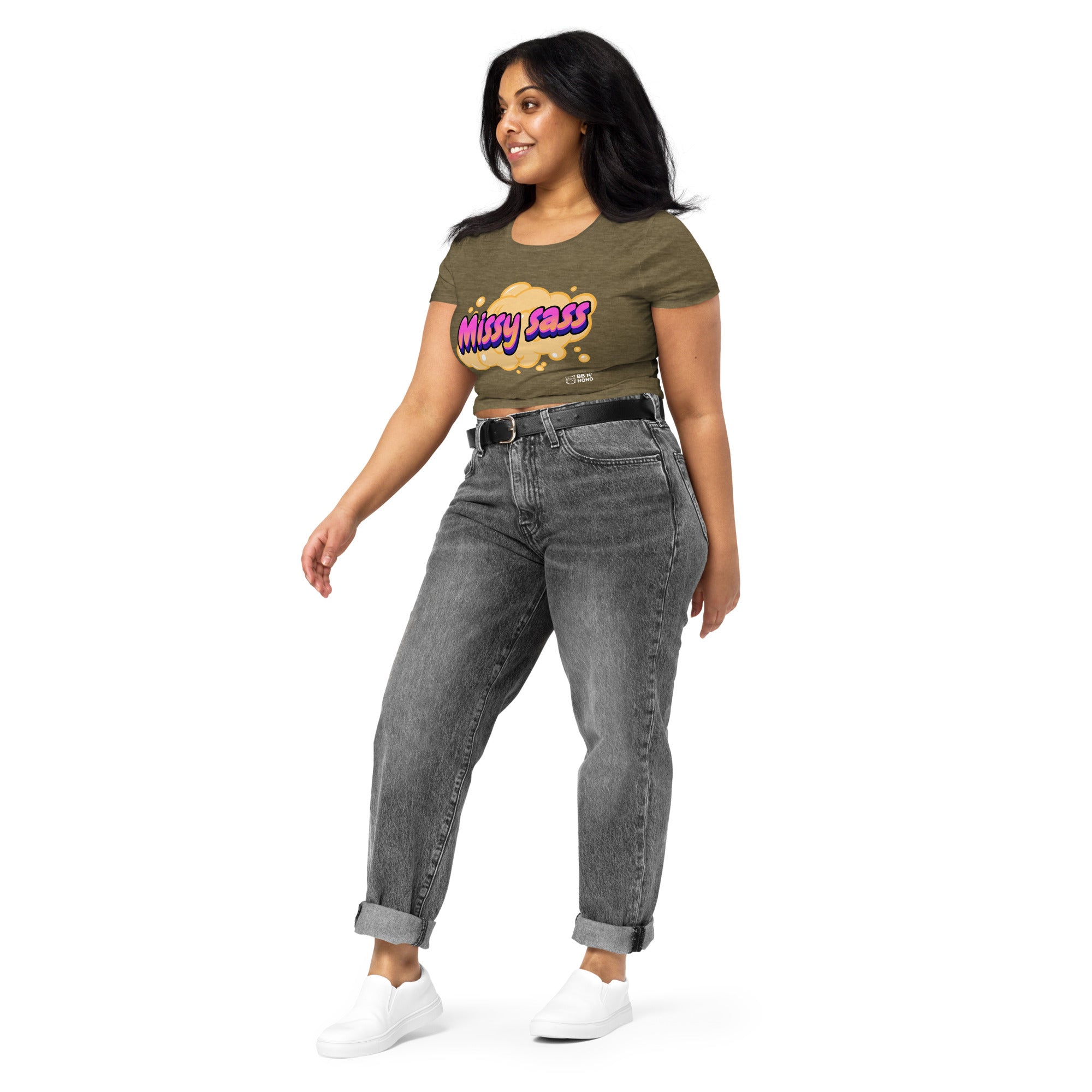 Missy sass V1 - Women’s Crop Tee