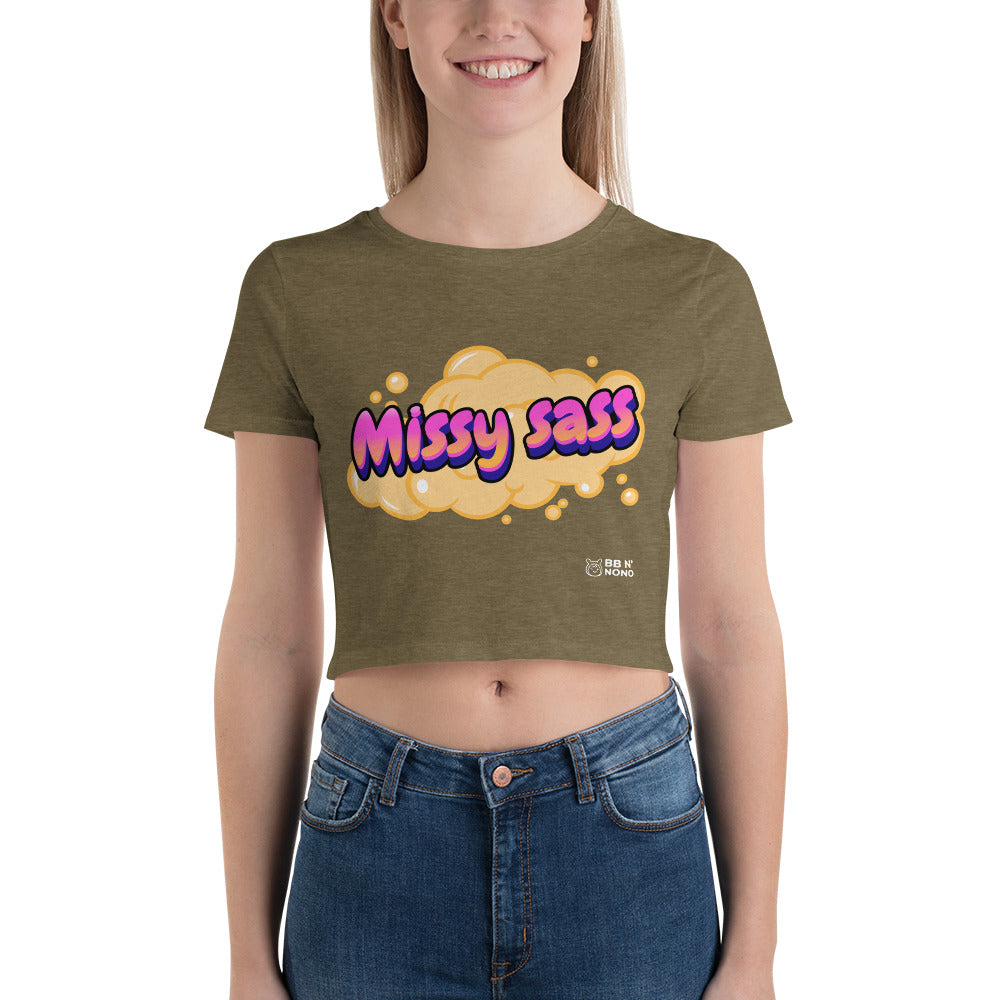 Missy sass V1 - Women’s Crop Tee